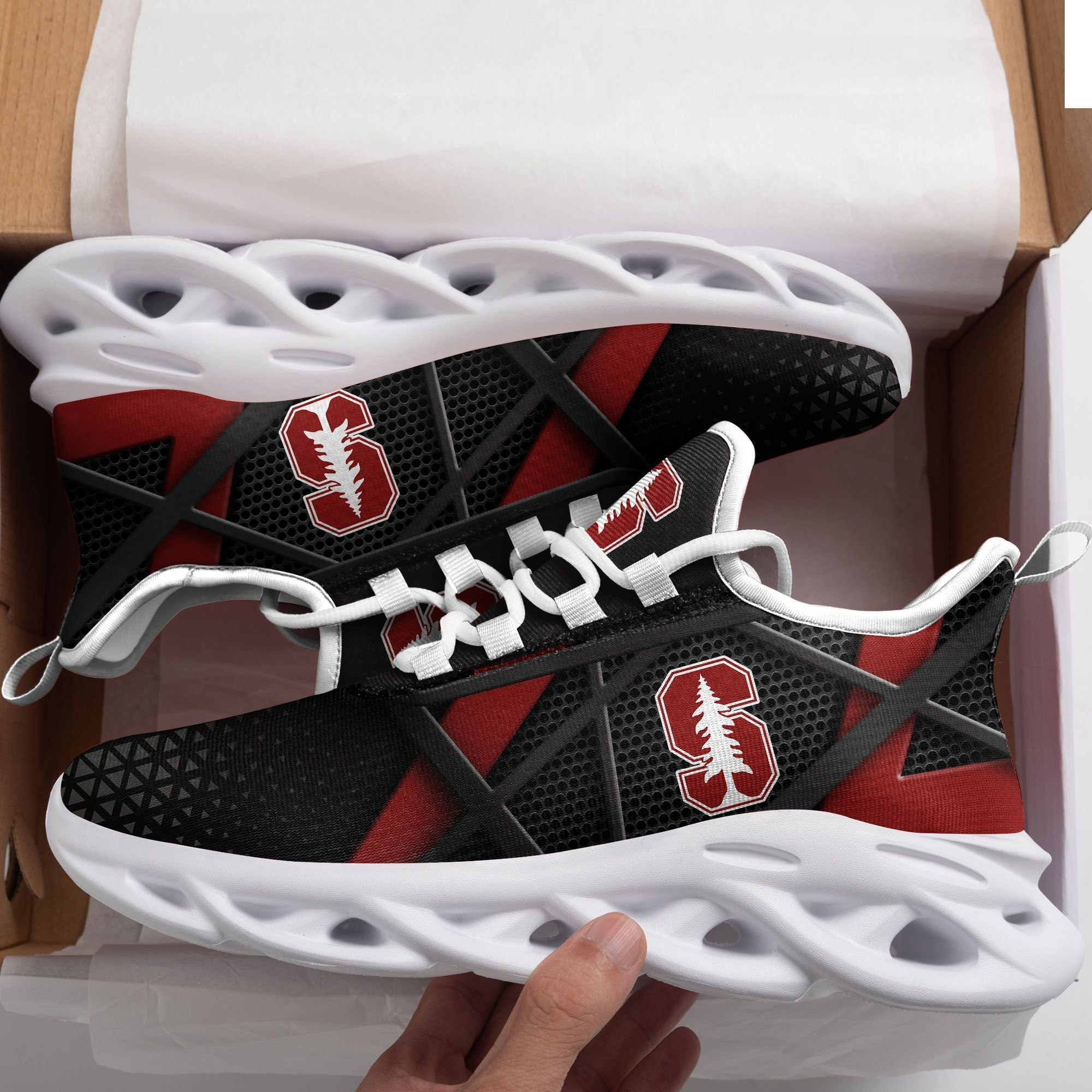 Stanford Cardinal Max Soul Sneakers Shoes - Famjoys Stanford Cardinal Max Soul Sneakers Shoes - Famjoys