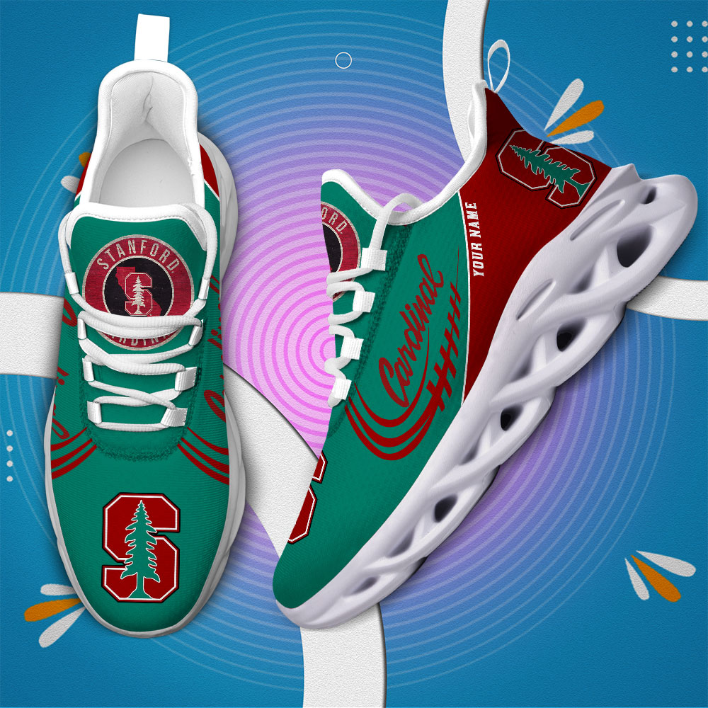Stanford Cardinal PERSONALIZED MAX SOUL SHOES T1 - Famjoys Stanford Cardinal PERSONALIZED MAX SOUL SHOES T1 - Famjoys