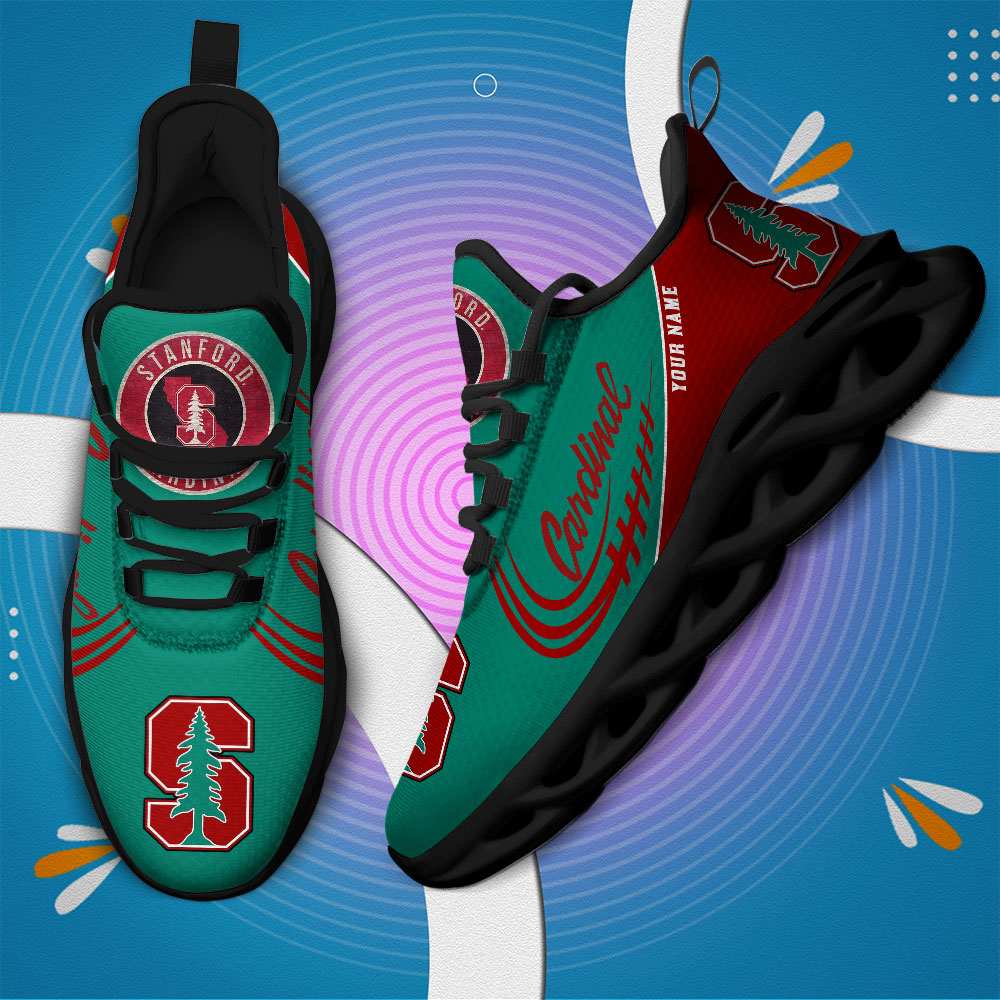 Stanford Cardinal PERSONALIZED MAX SOUL SHOES T1 - Famjoys Stanford Cardinal PERSONALIZED MAX SOUL SHOES T1 - Famjoys