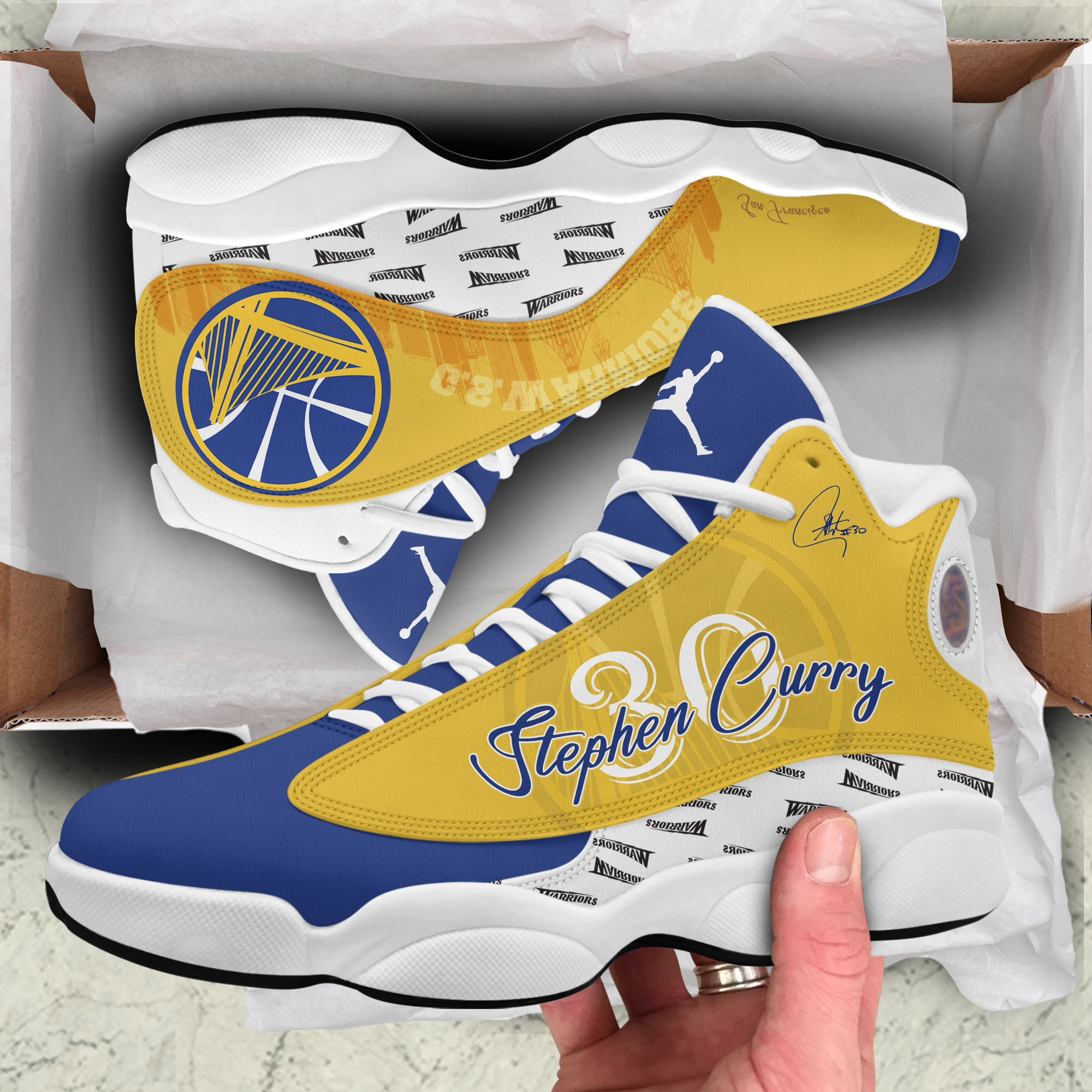 Stephen Curry GSW Premium Shoes J13 - Famjoys Stephen Curry GSW Premium Shoes J13 - Famjoys