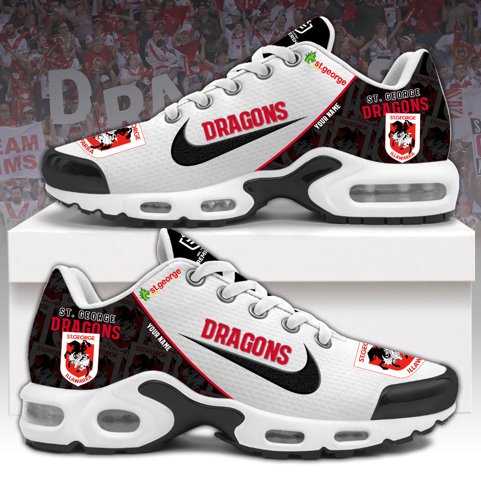 StGeorge Illawarra Dragons Limited Shoes - Famjoys StGeorge Illawarra Dragons Limited Shoes - Famjoys