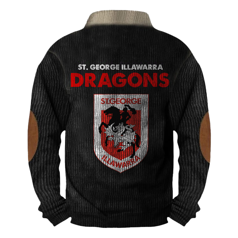 StGeorge Illawarra Dragons New Fleece Sweater Fashions s - Famjoys StGeorge Illawarra Dragons New Fleece Sweater Fashions s - Famjoys