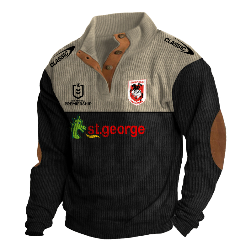 StGeorge Illawarra Dragons New Fleece Sweater Fashions s - Famjoys StGeorge Illawarra Dragons New Fleece Sweater Fashions s - Famjoys