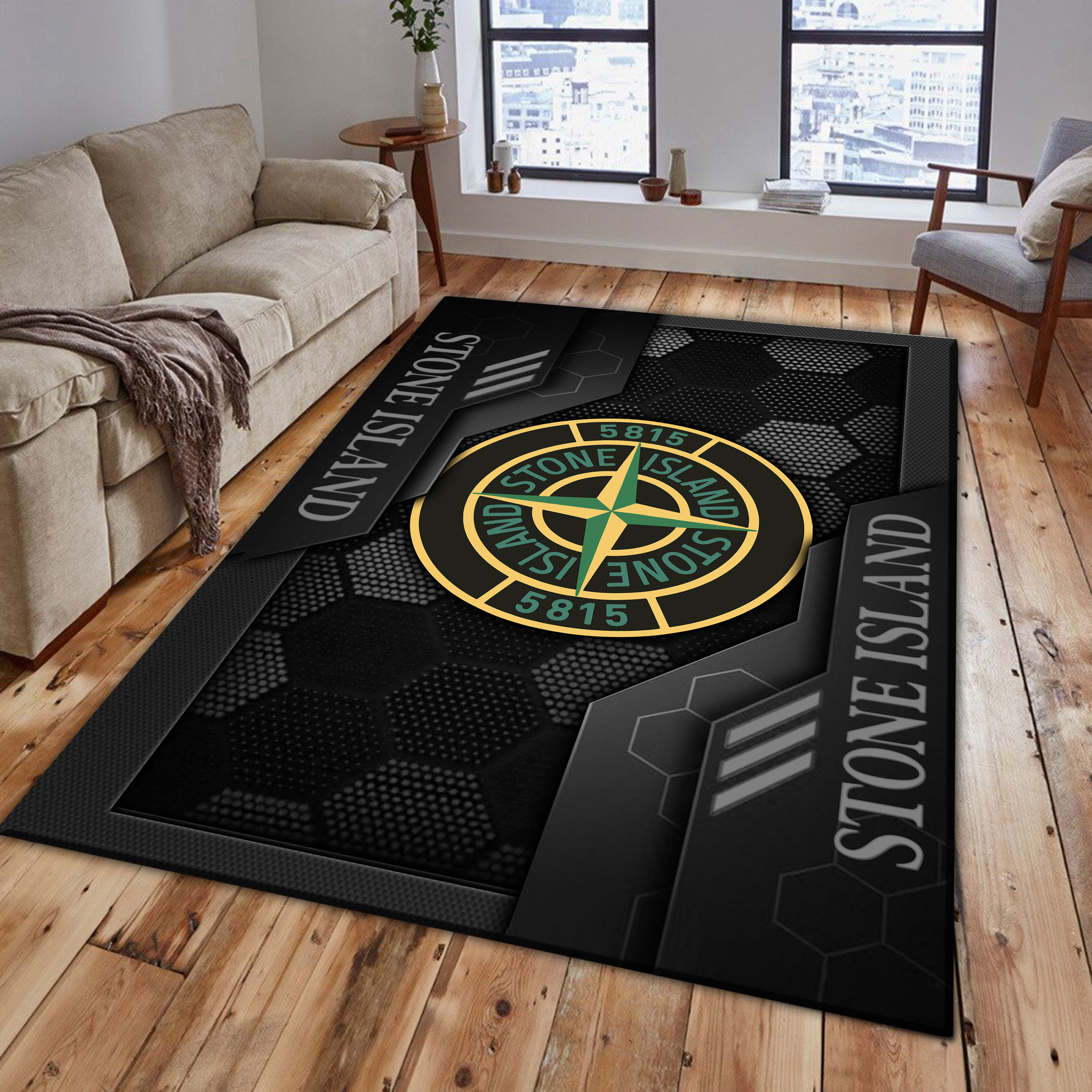 Stone Island Area Rugs 3588 Multicolor - Famjoys Stone Island Area Rugs 3588 Multicolor - Famjoys