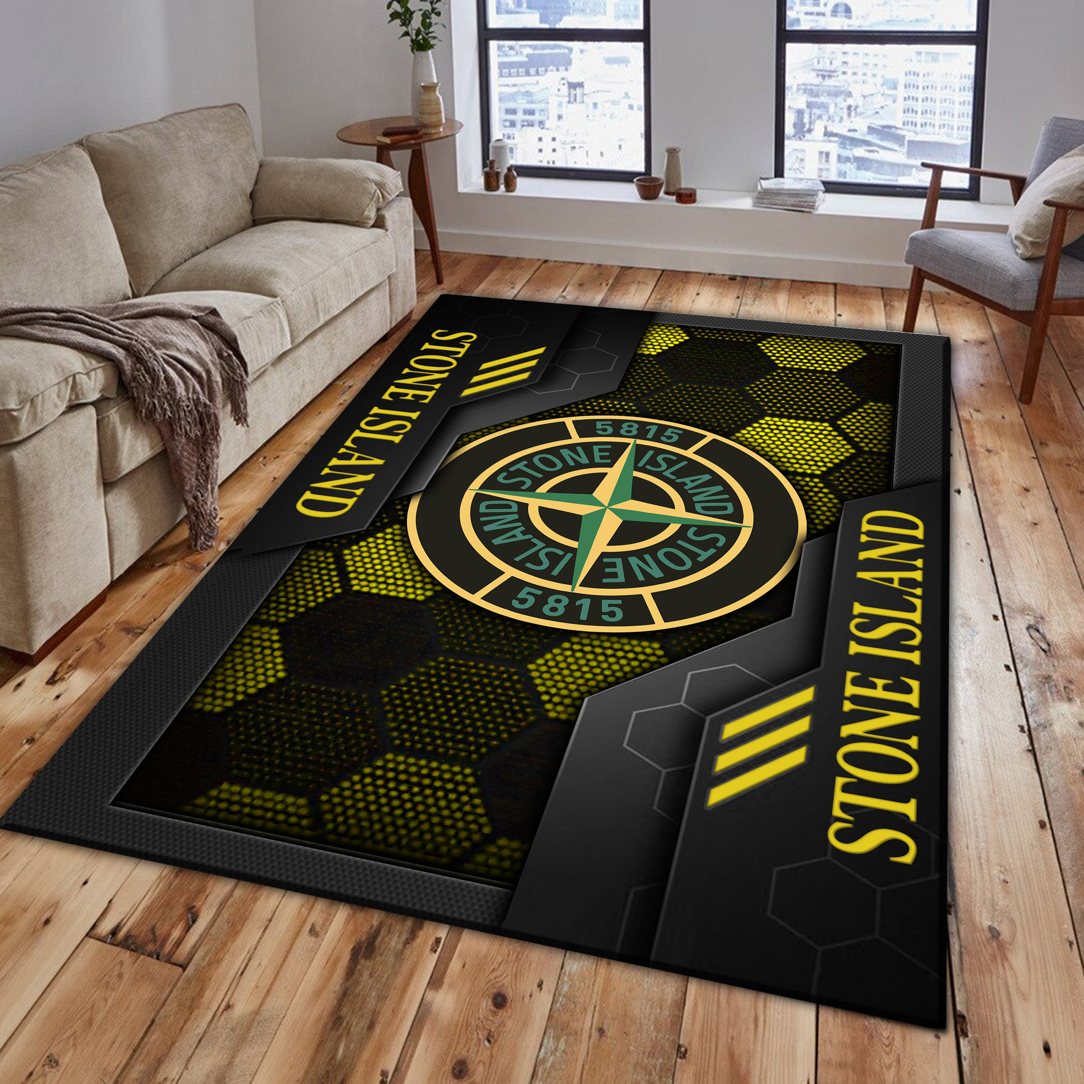 Stone Island Area Rugs 3588 Multicolor - Famjoys Stone Island Area Rugs 3588 Multicolor - Famjoys