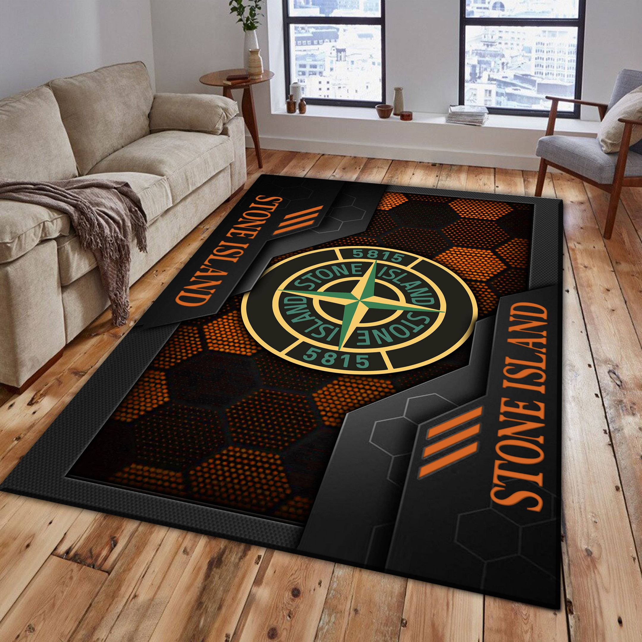 Stone Island Area Rugs 3588 Multicolor - Famjoys Stone Island Area Rugs 3588 Multicolor - Famjoys