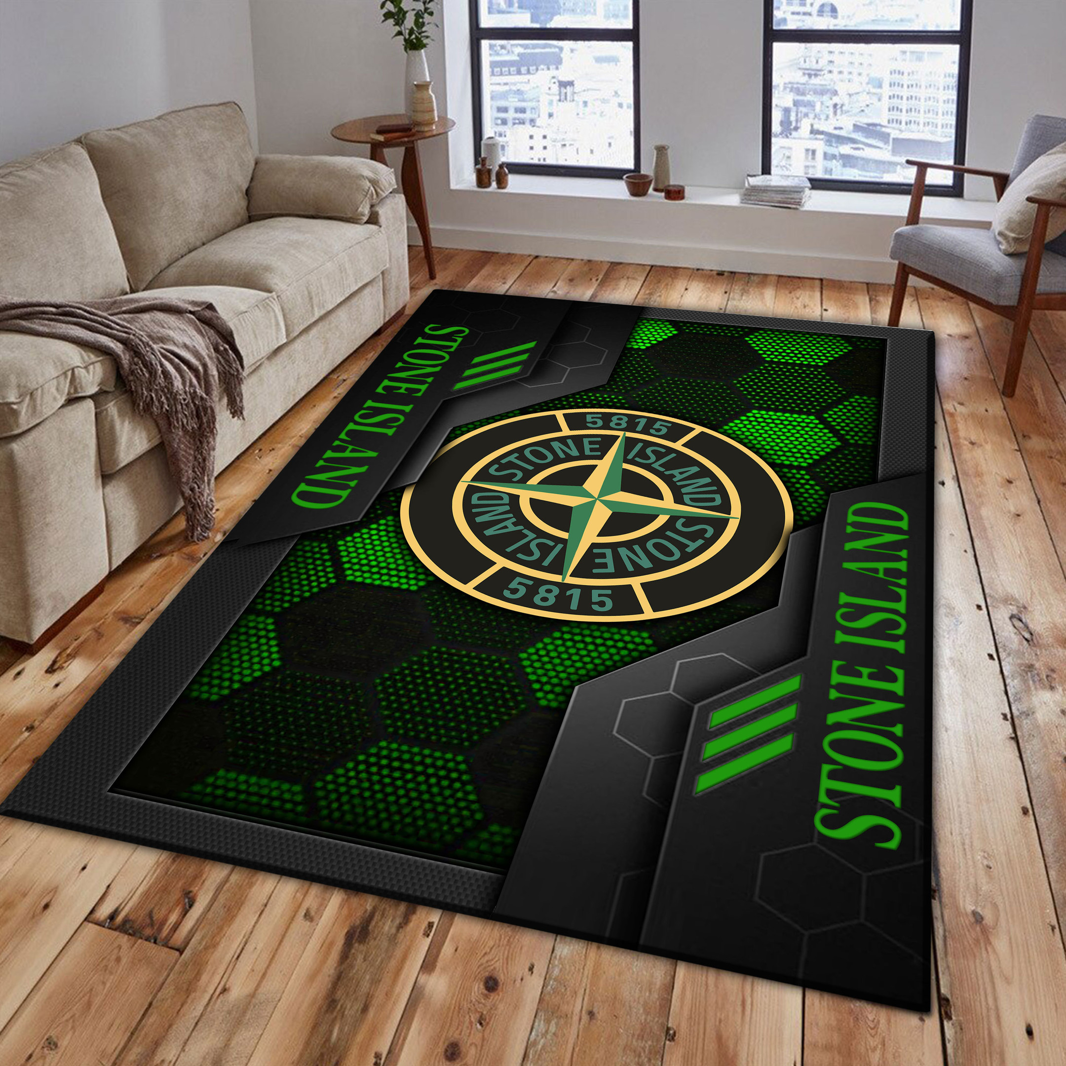 Stone Island Area Rugs 3588 Multicolor - Famjoys Stone Island Area Rugs 3588 Multicolor - Famjoys