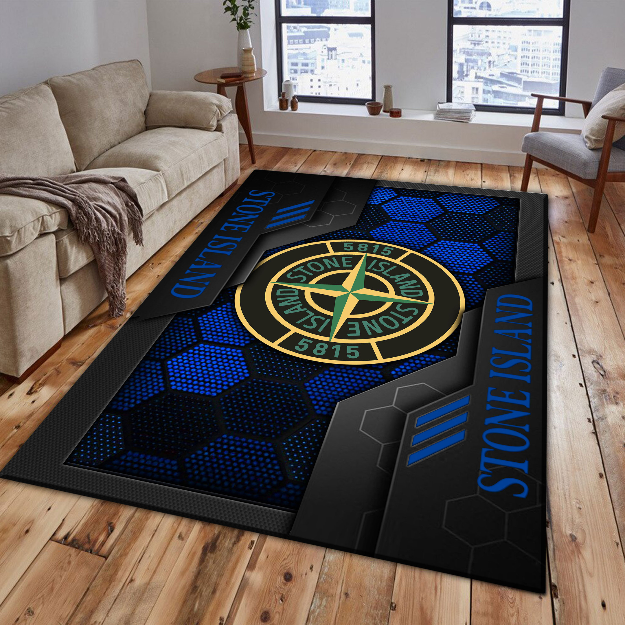 Stone Island Area Rugs 3588 Multicolor - Famjoys Stone Island Area Rugs 3588 Multicolor - Famjoys