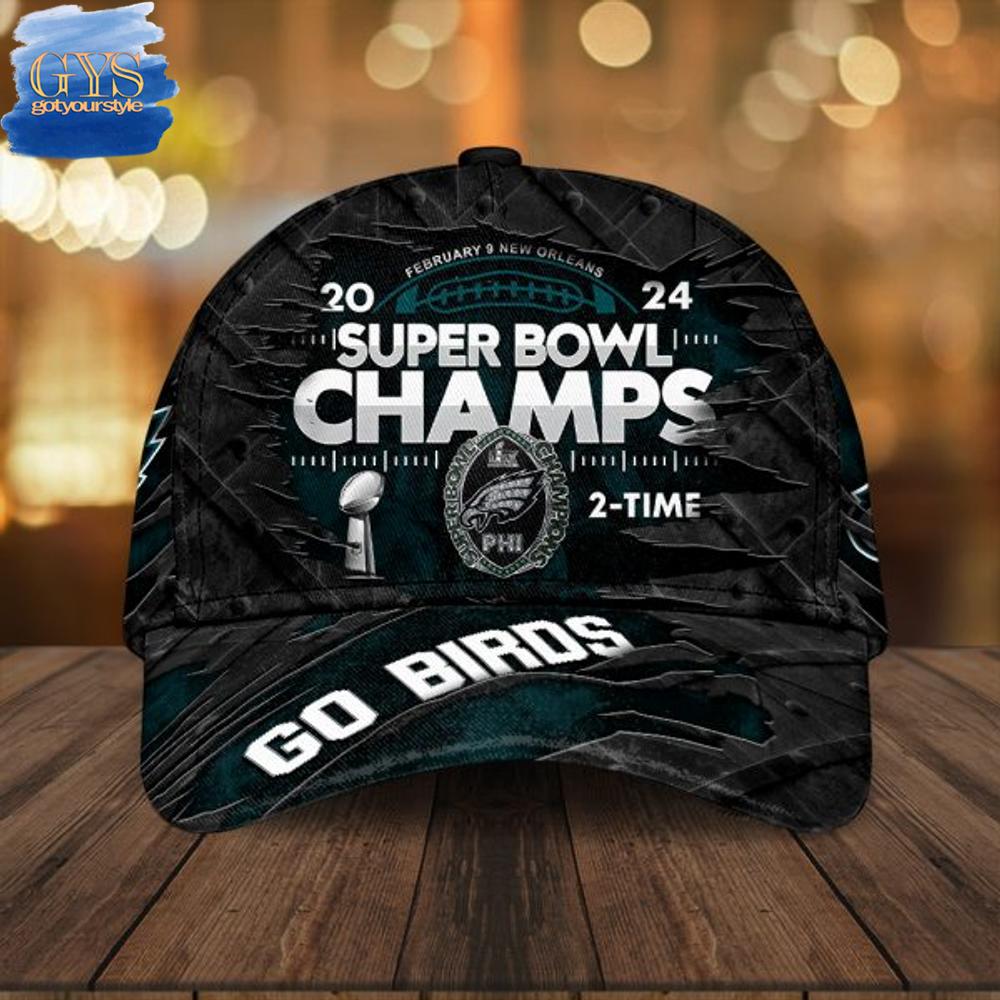 Super Bowl LIX Champions Eagles Go Birds Classic Cap - Famjoys Super Bowl LIX Champions Eagles Go Birds Classic Cap - Famjoys