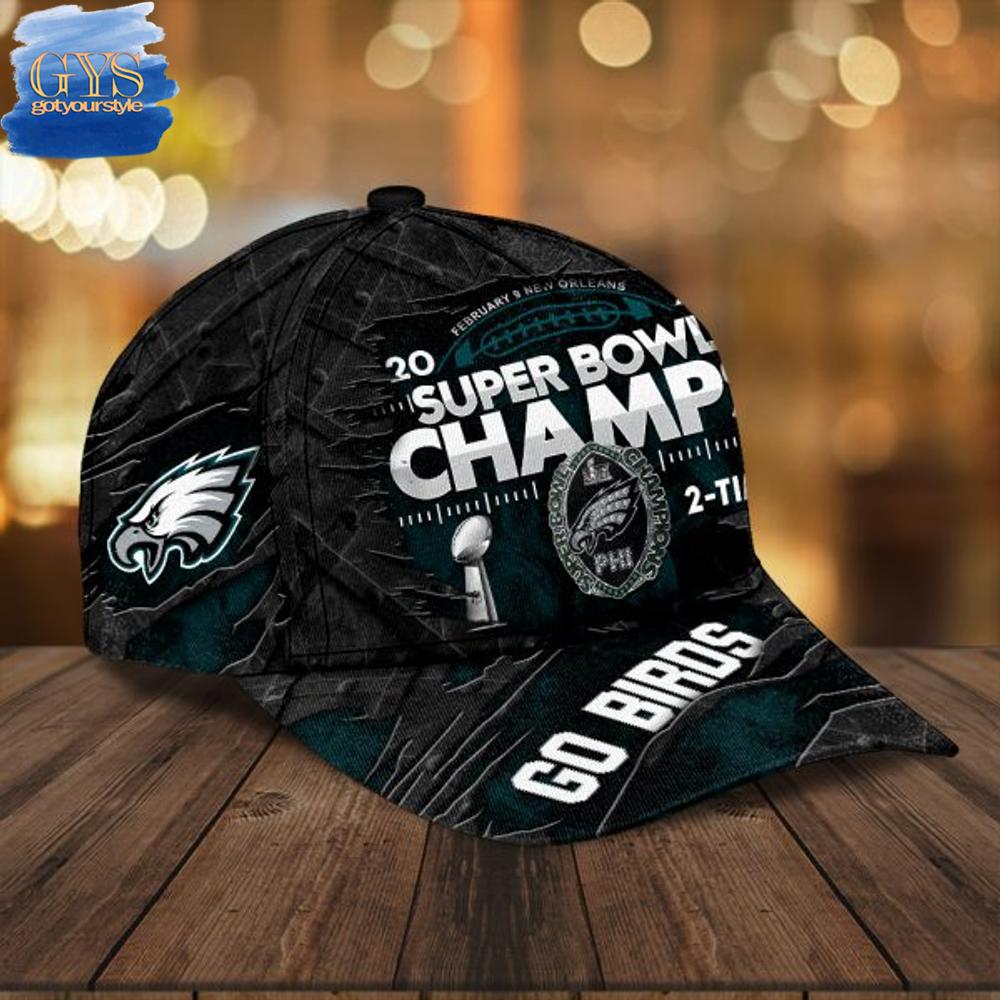 Super Bowl LIX Champions Eagles Go Birds Classic Cap - Famjoys Super Bowl LIX Champions Eagles Go Birds Classic Cap - Famjoys