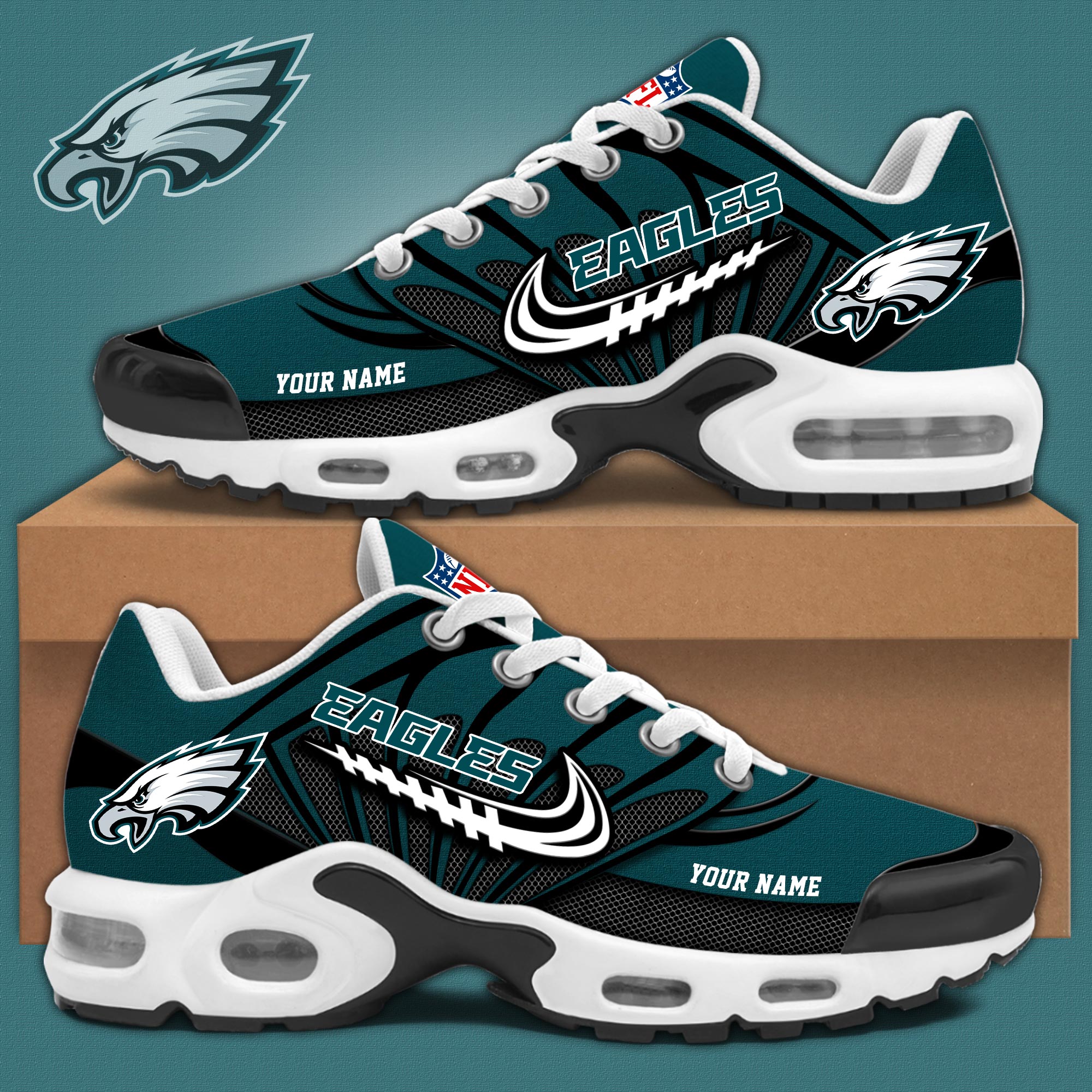 Super Bowl LIX Champions Philadelphia Eagles Shoes - Famjoys Super Bowl LIX Champions Philadelphia Eagles Shoes - Famjoys