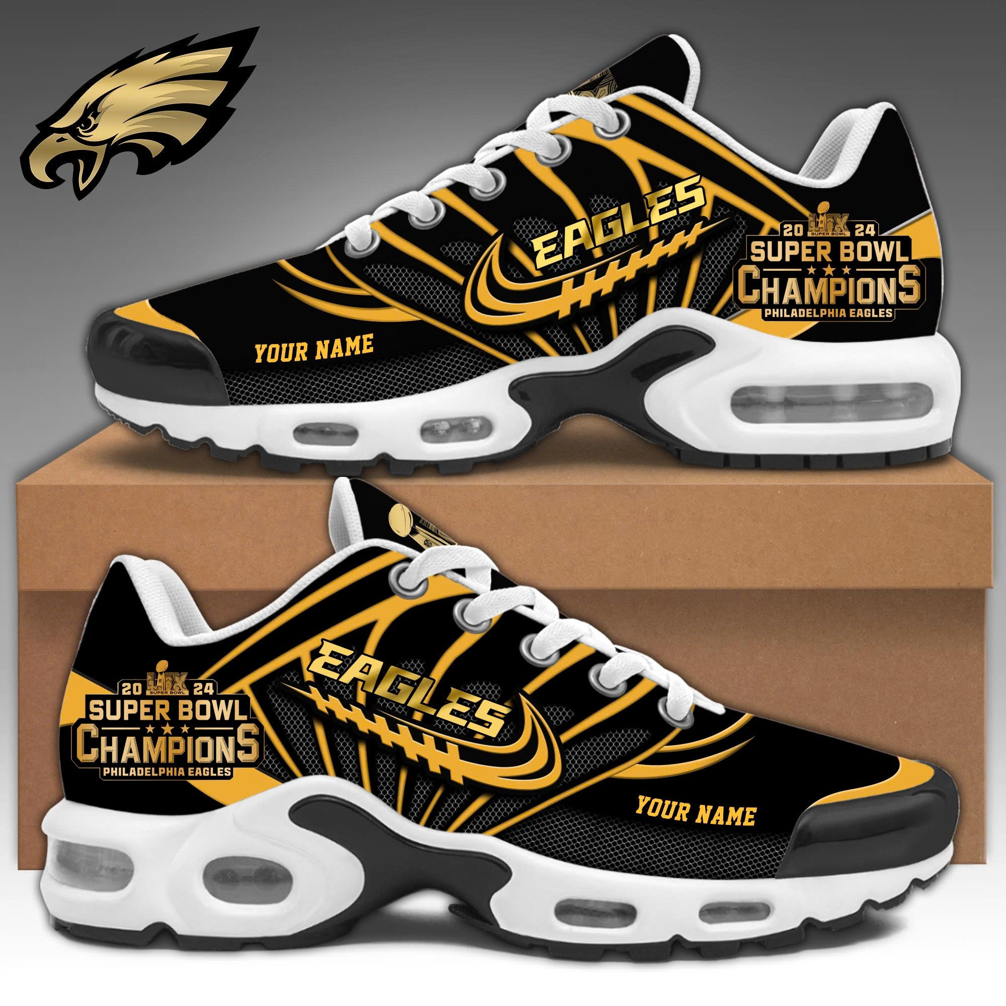 Super Bowl LIX Champions Philadelphia Eagles Shoes - Famjoys Super Bowl LIX Champions Philadelphia Eagles Shoes - Famjoys