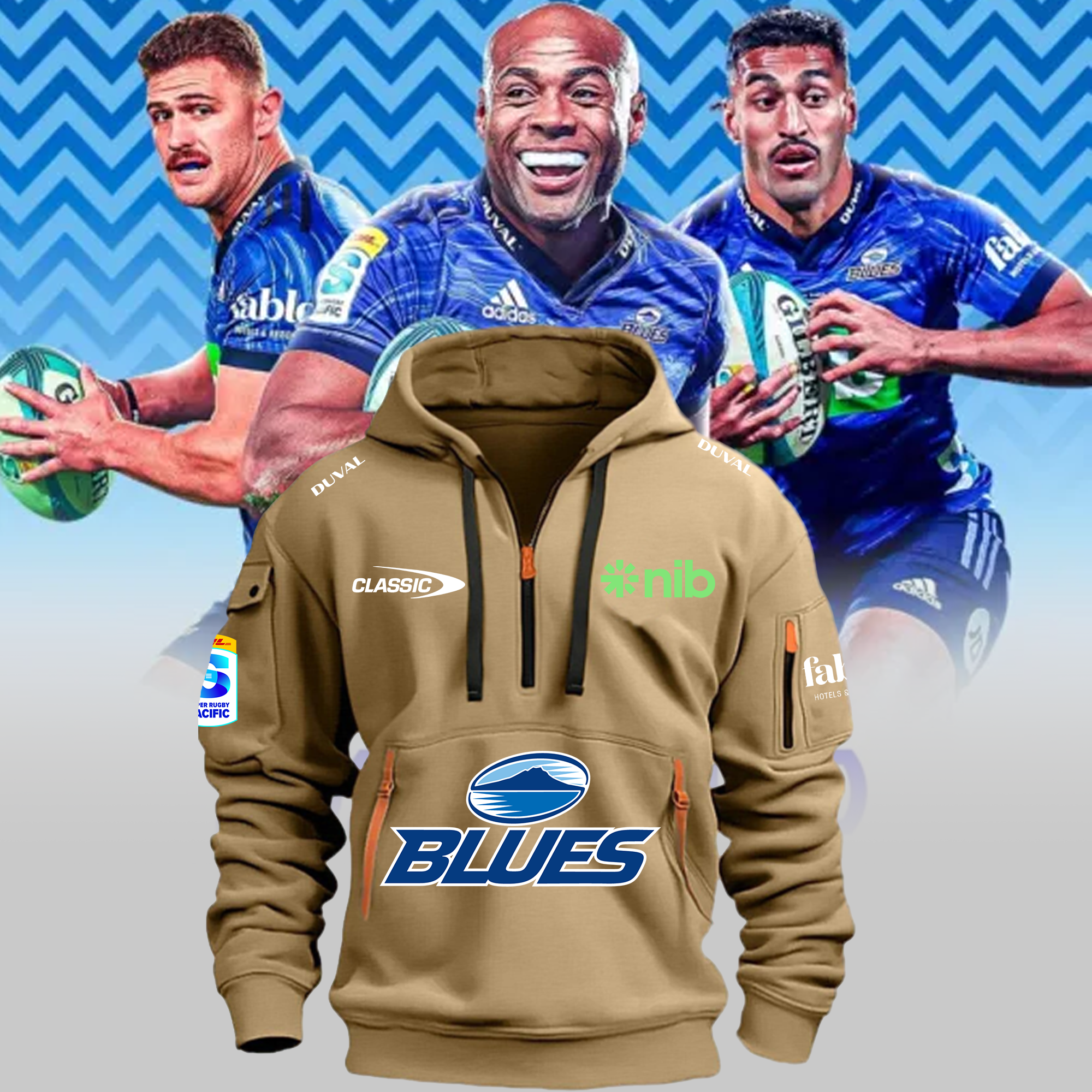 Super Rugby The Blues New Hoodie 2024 - Famjoys Super Rugby The Blues New Hoodie 2024 - Famjoys
