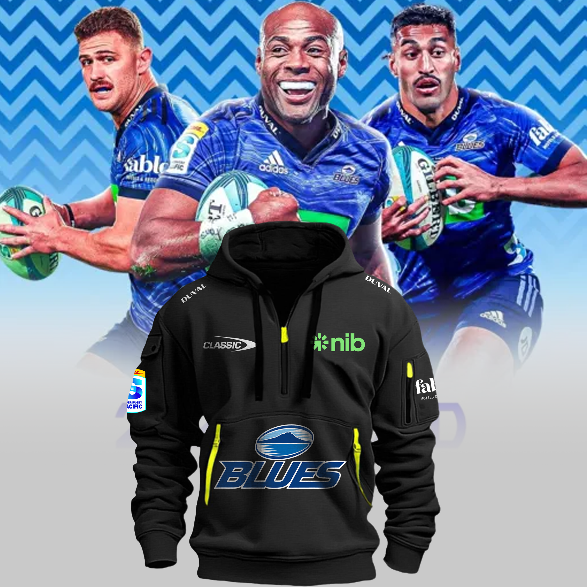 Super Rugby The Blues New Hoodie 2024 - Famjoys Super Rugby The Blues New Hoodie 2024 - Famjoys