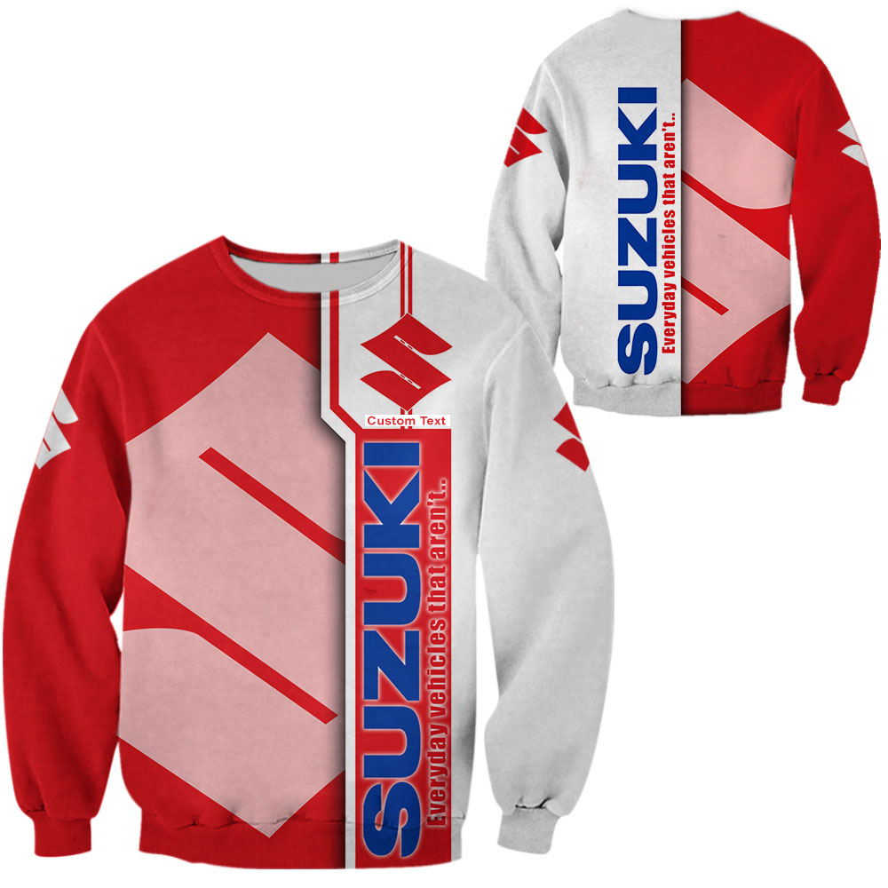 Suzuki 3D Apparel Zip Hoodie,Pant,Polo, Button Hawaii Shirt Personalized - Famjoys Suzuki 3D Apparel Zip Hoodie,Pant,Polo, Button Hawaii Shirt Personalized - Famjoys