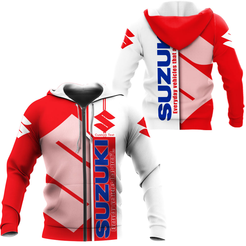 Suzuki 3D Apparel Zip Hoodie,Pant,Polo, Button Hawaii Shirt Personalized - Famjoys Suzuki 3D Apparel Zip Hoodie,Pant,Polo, Button Hawaii Shirt Personalized - Famjoys