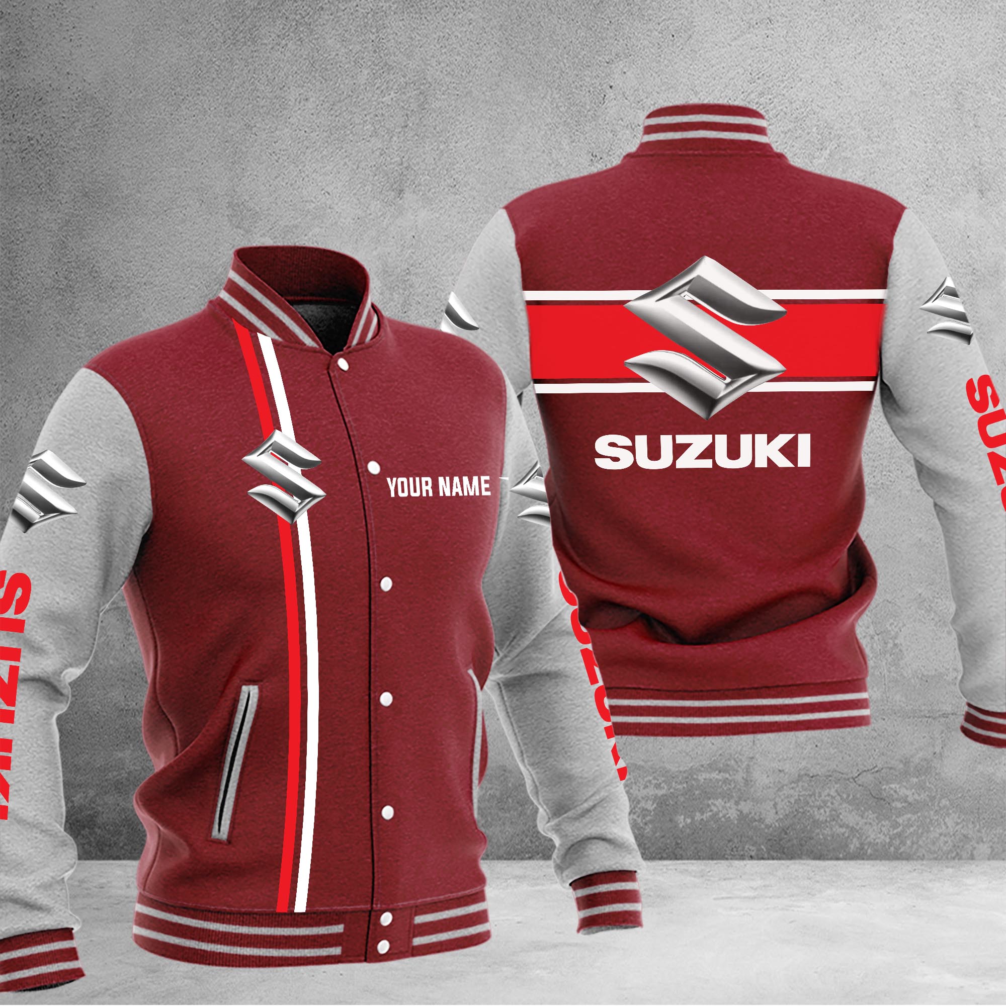 Suzuki Baseball Jacket - Famjoys Suzuki Baseball Jacket - Famjoys