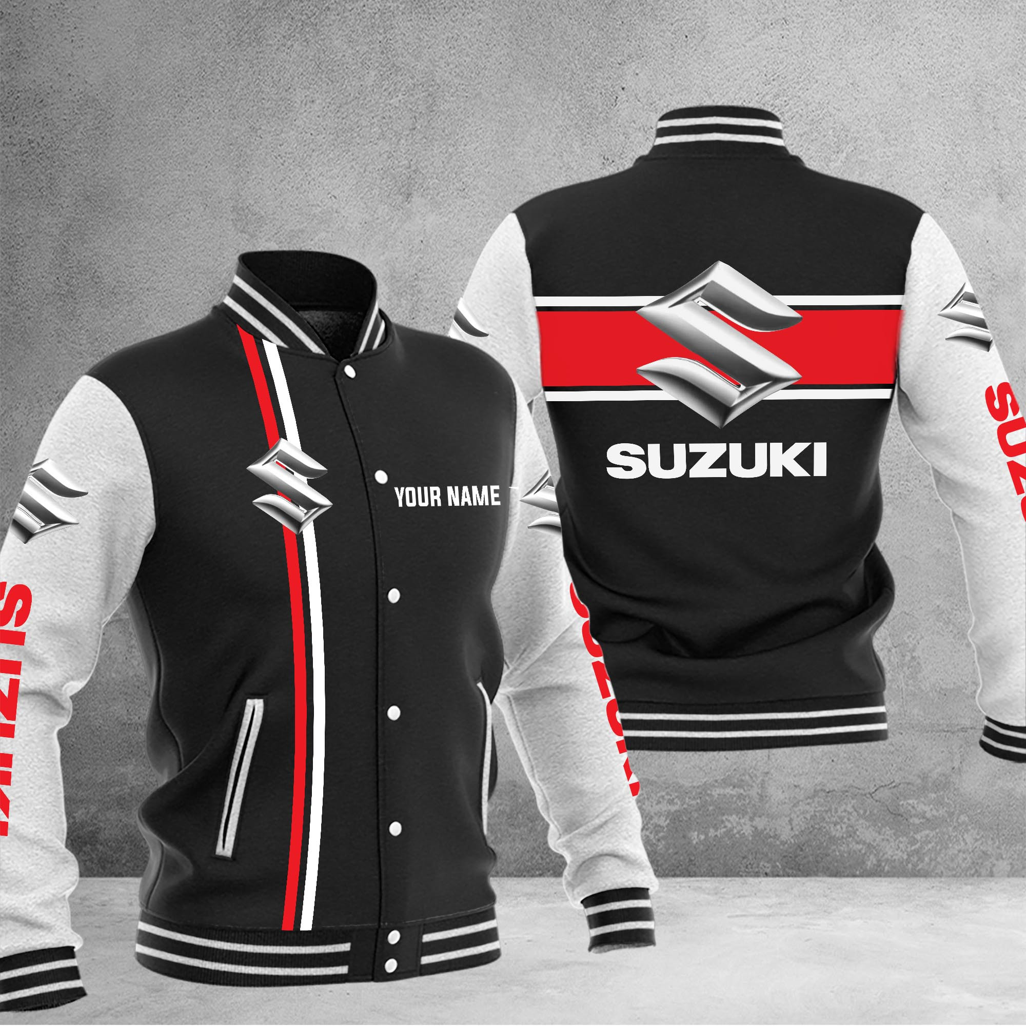 Suzuki Baseball Jacket - Famjoys Suzuki Baseball Jacket - Famjoys