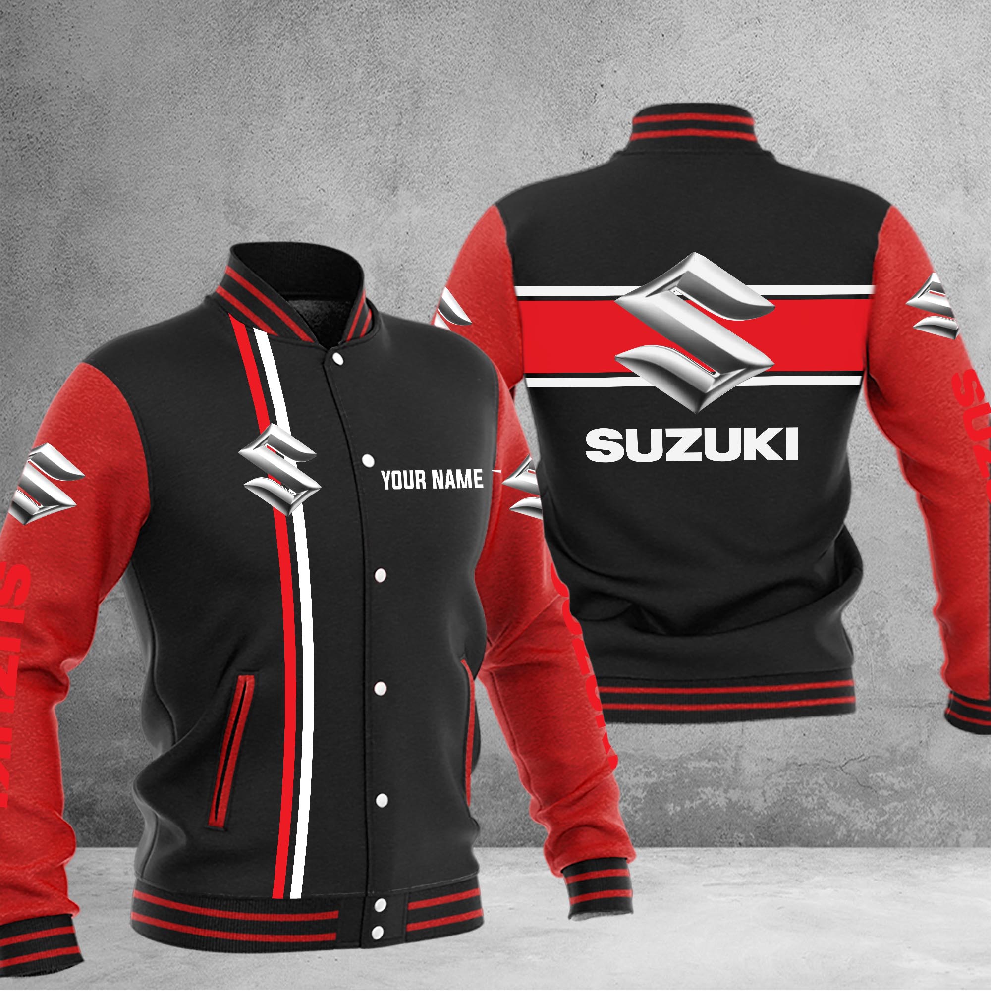 Suzuki Baseball Jacket - Famjoys Suzuki Baseball Jacket - Famjoys