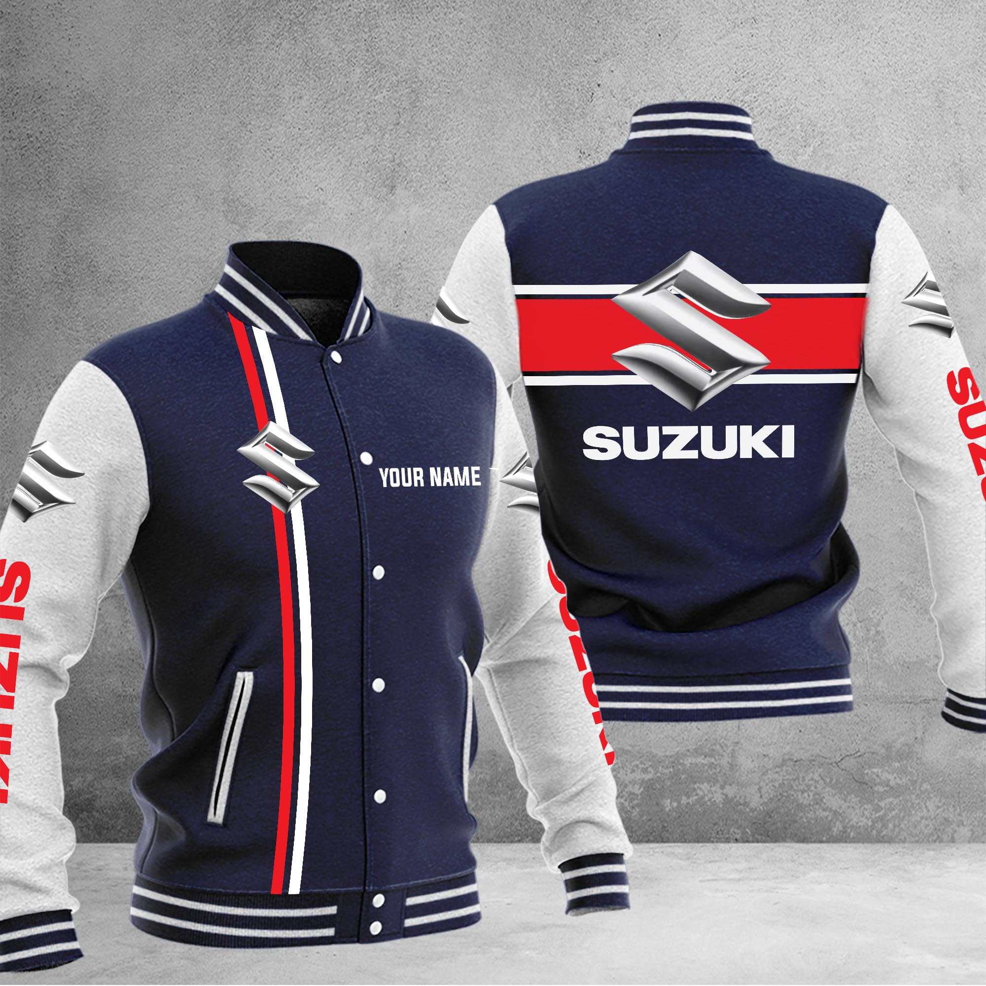 Suzuki Baseball Jacket - Famjoys Suzuki Baseball Jacket - Famjoys