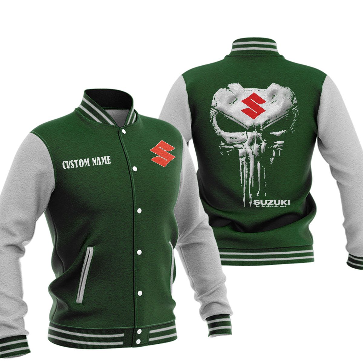 Suzuki Baseball Jacket, Multicolor - Famjoys Suzuki Baseball Jacket, Multicolor - Famjoys