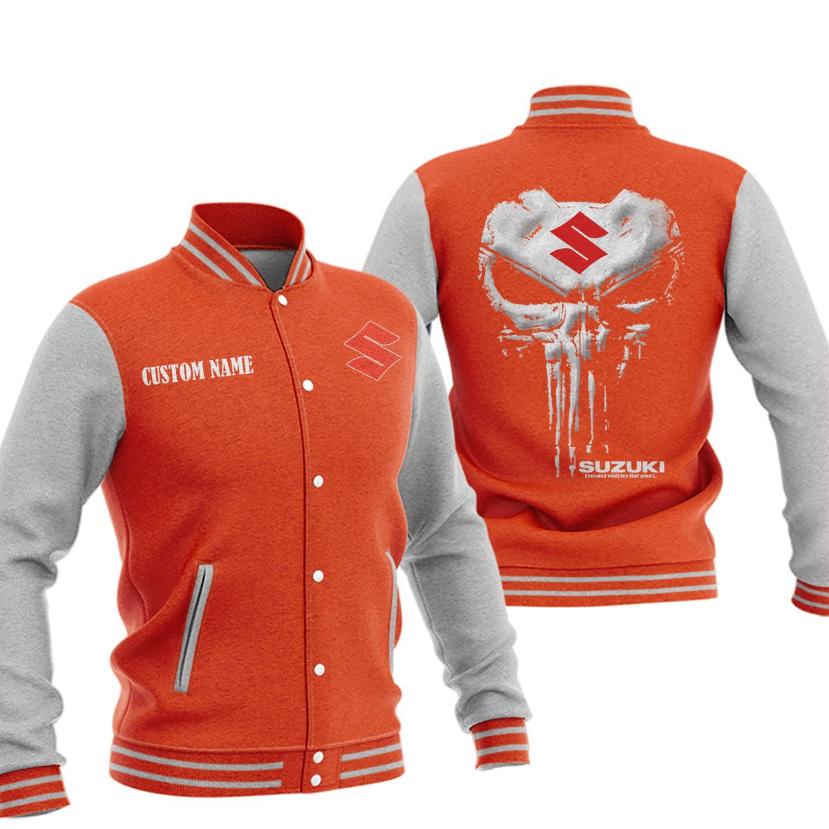 Suzuki Baseball Jacket, Multicolor - Famjoys Suzuki Baseball Jacket, Multicolor - Famjoys