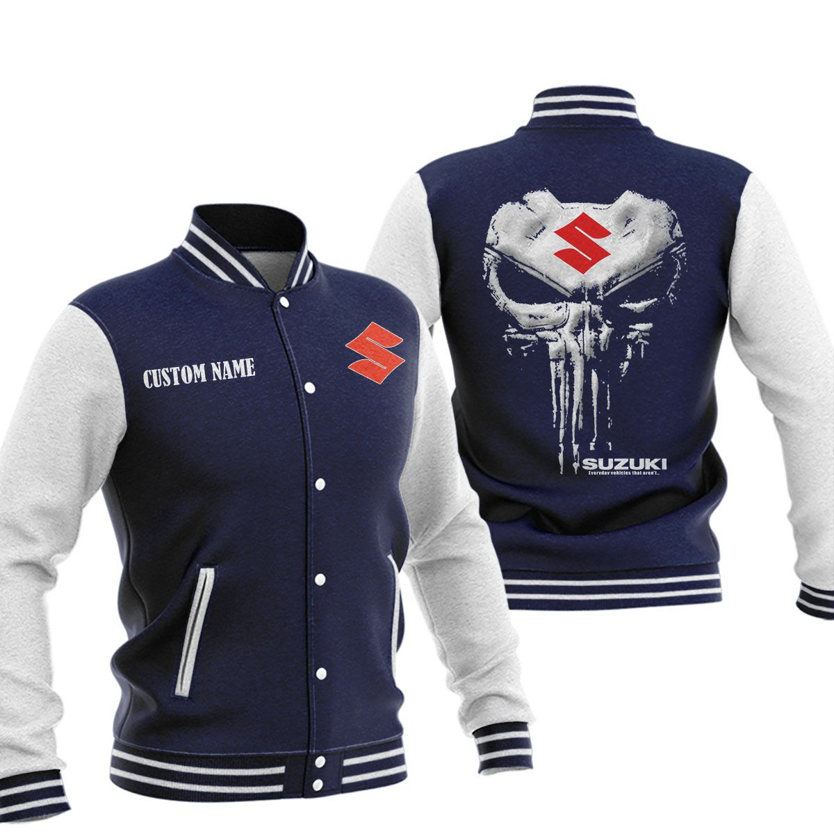 Suzuki Baseball Jacket, Multicolor - Famjoys Suzuki Baseball Jacket, Multicolor - Famjoys