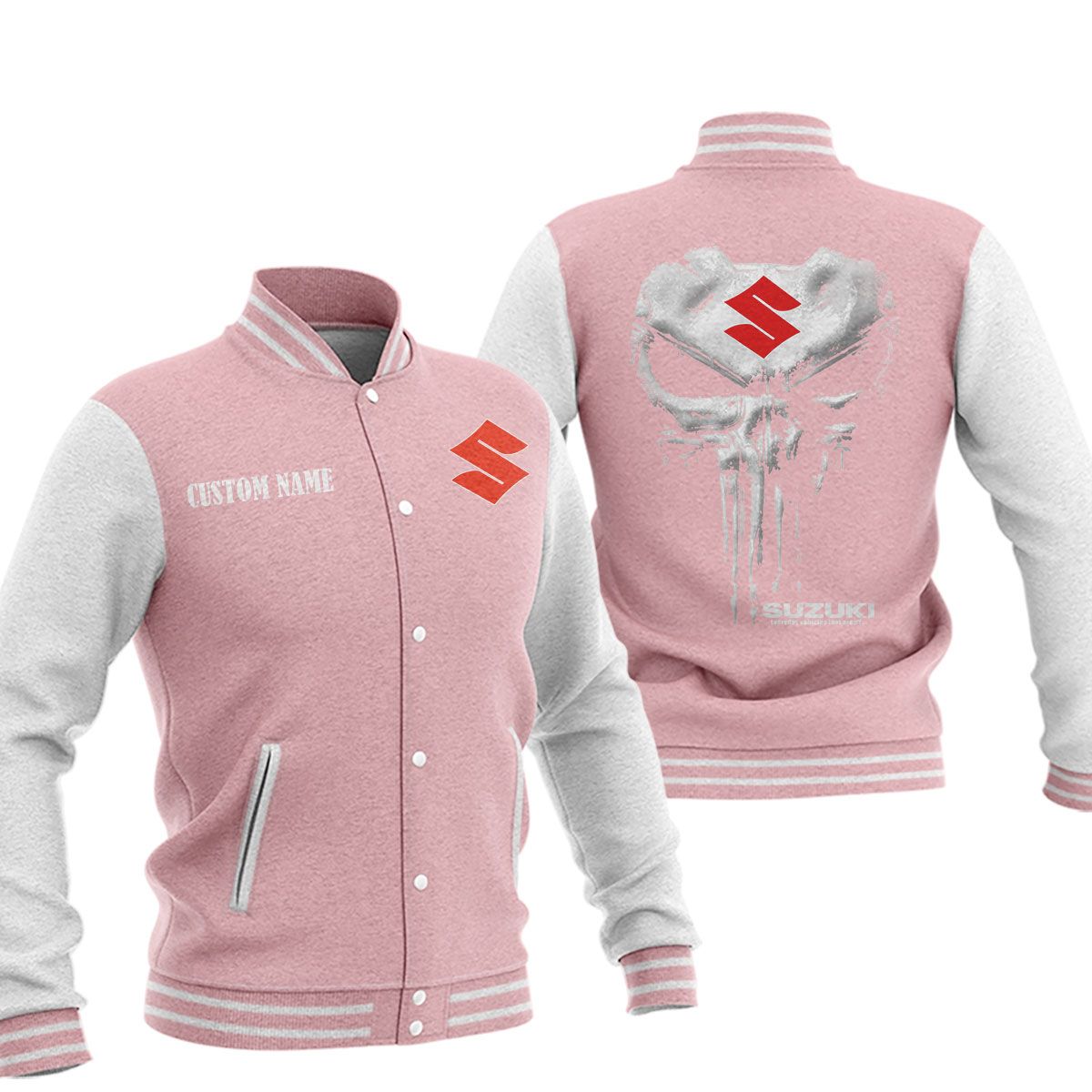 Suzuki Baseball Jacket, Multicolor - Famjoys Suzuki Baseball Jacket, Multicolor - Famjoys
