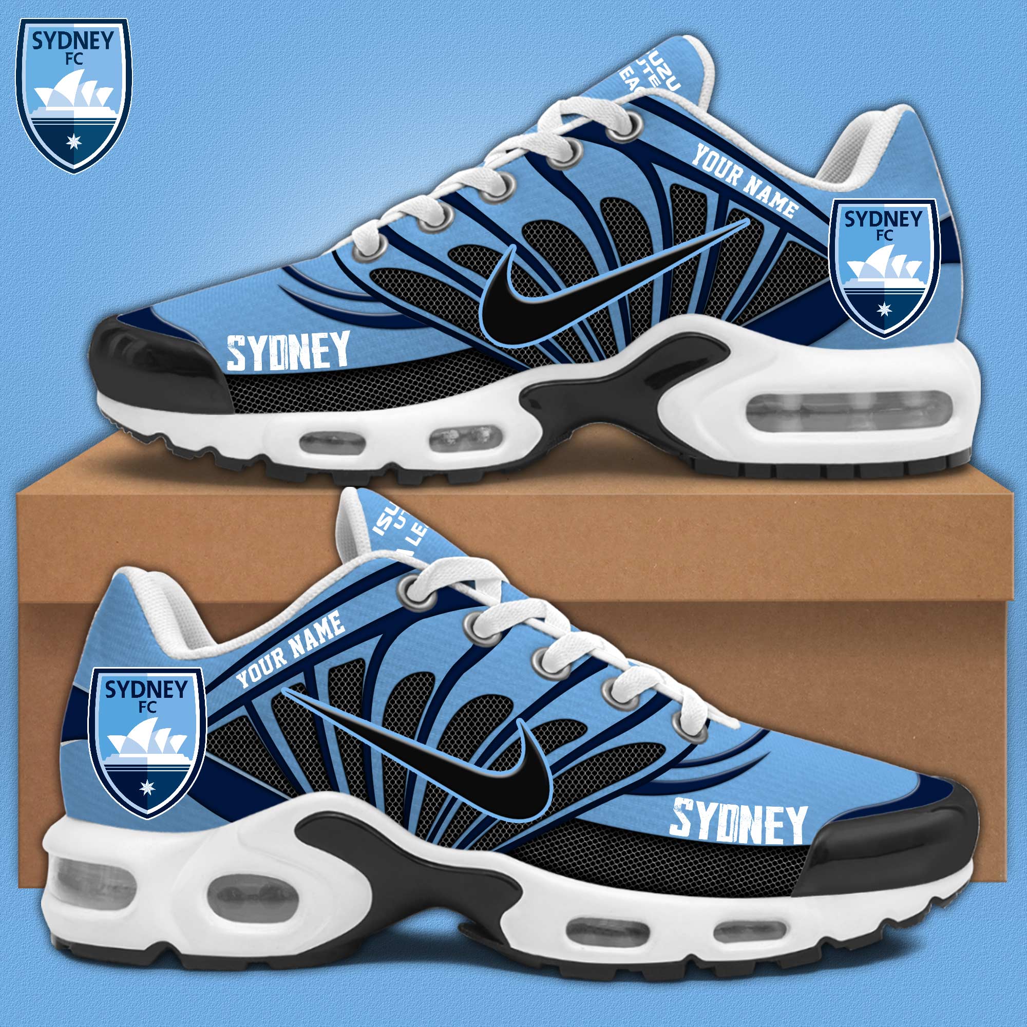 Sydney FC Personalized Shoes - Famjoys Sydney FC Personalized Shoes - Famjoys