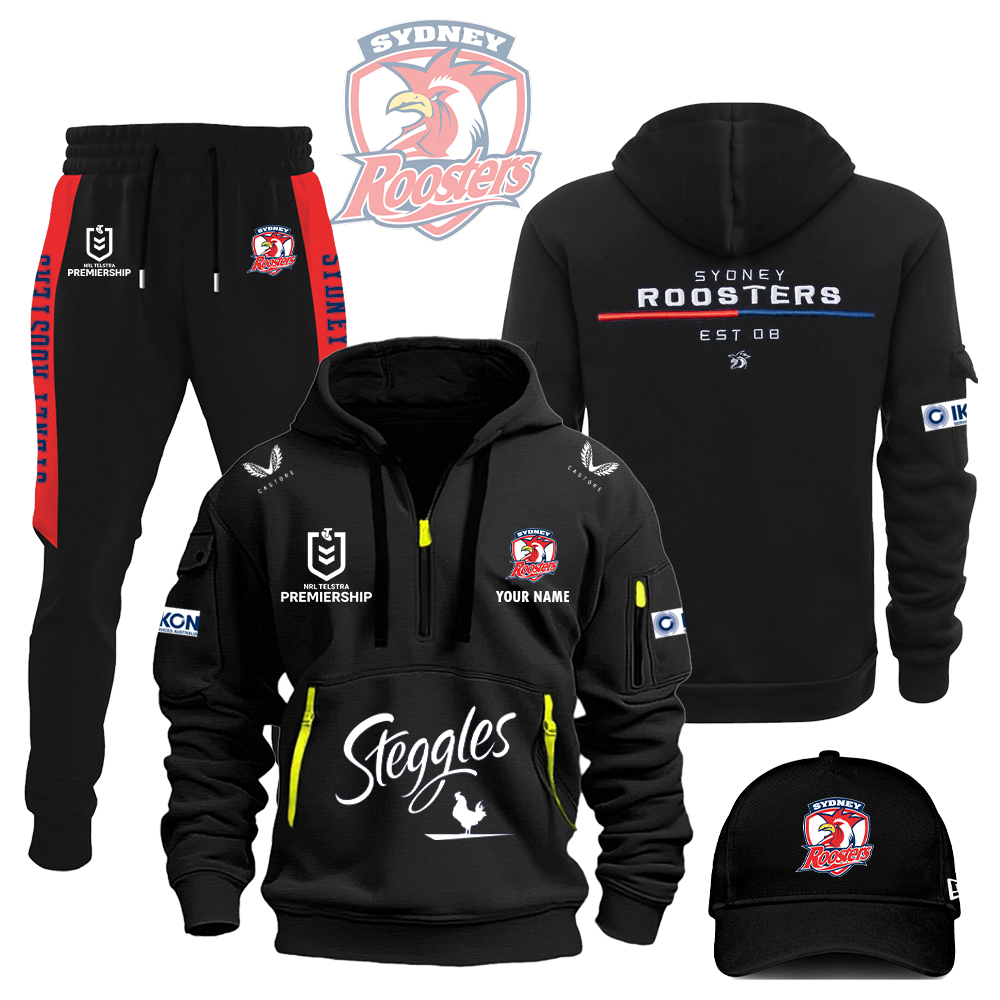 Sydney Roosters 2D New Hoodie + Jogger + Caps Fashions s - Famjoys Sydney Roosters 2D New Hoodie + Jogger + Caps Fashions s - Famjoys