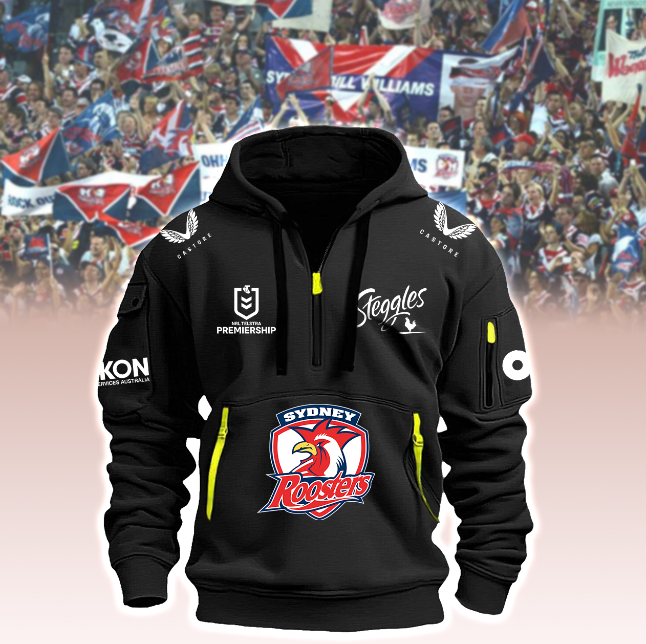 Sydney Roosters 2D New Hoodie - Famjoys Sydney Roosters 2D New Hoodie - Famjoys