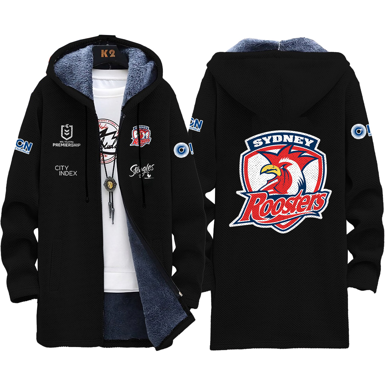 Sydney Roosters Fleece Wind Jacket - Famjoys Sydney Roosters Fleece Wind Jacket - Famjoys
