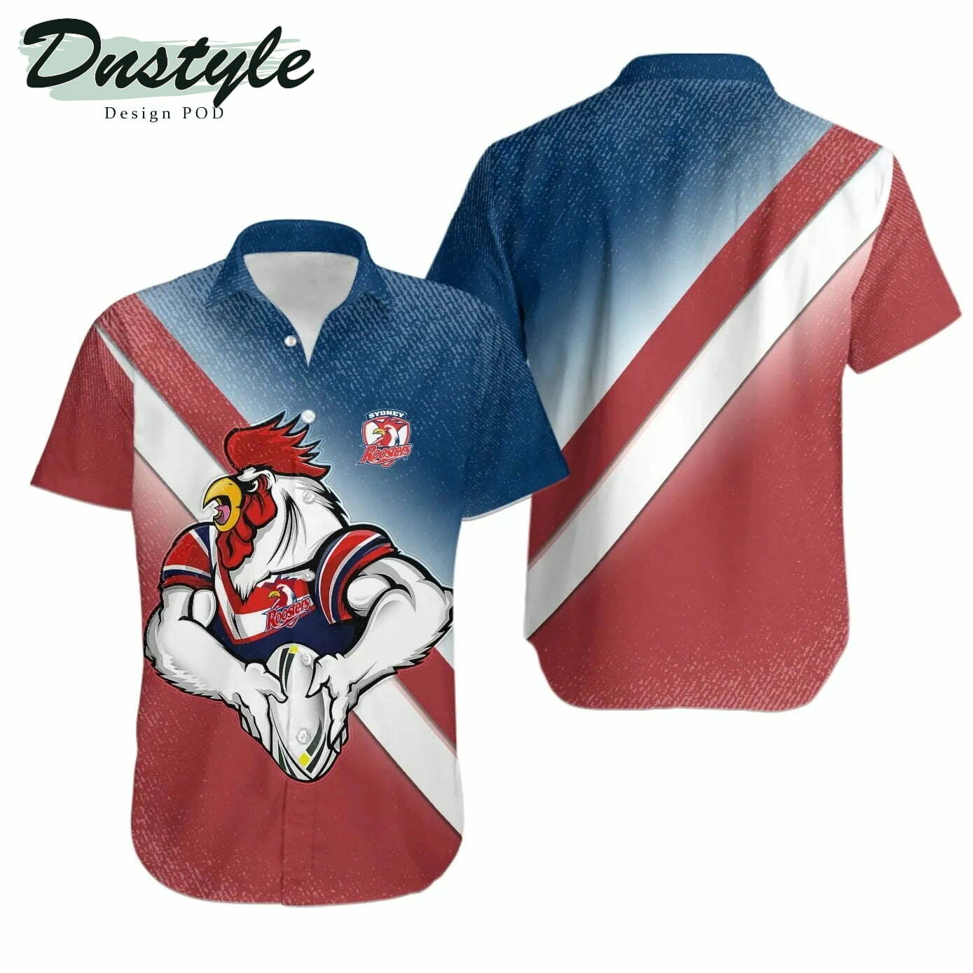 Sydney Roosters Hawaiian Shirt - Famjoys Sydney Roosters Hawaiian Shirt - Famjoys