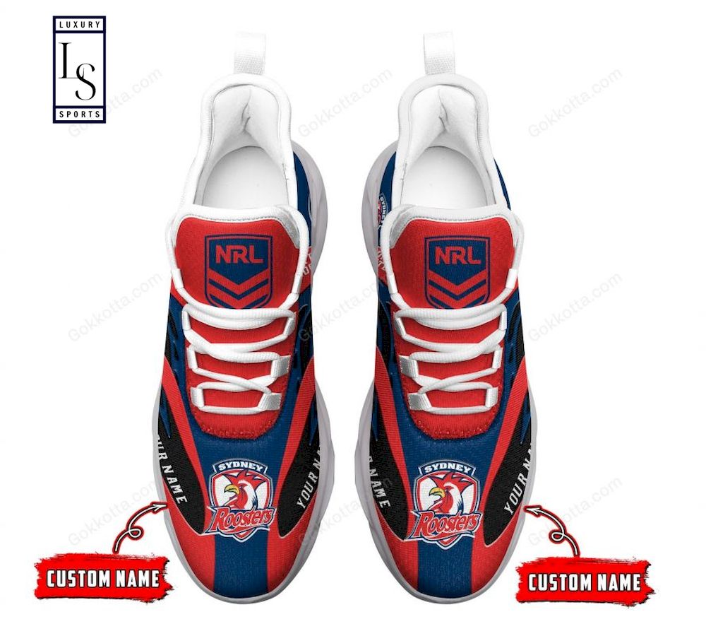 Sydney Roosters NRL Personalized Max Soul Shoes - Famjoys Sydney Roosters NRL Personalized Max Soul Shoes - Famjoys