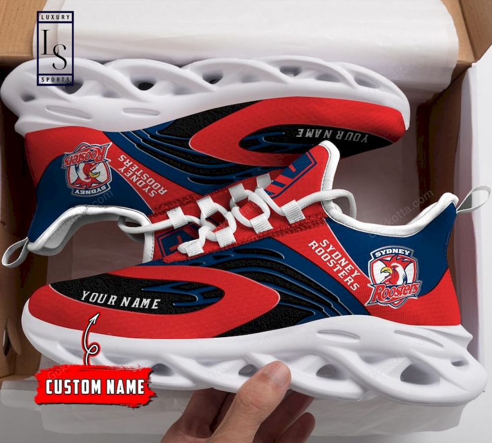 Sydney Roosters NRL Personalized Max Soul Shoes - Famjoys Sydney Roosters NRL Personalized Max Soul Shoes - Famjoys