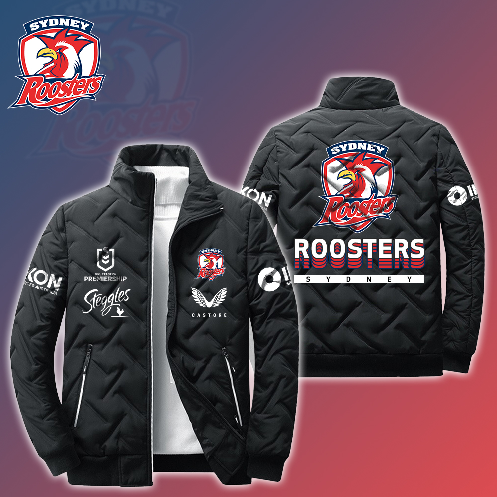Sydney Roosters Puffer Jacket - Famjoys Sydney Roosters Puffer Jacket - Famjoys