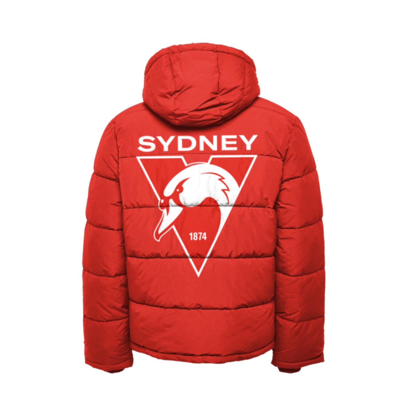 Sydney Swan Red DownJacket - Famjoys Sydney Swan Red DownJacket - Famjoys