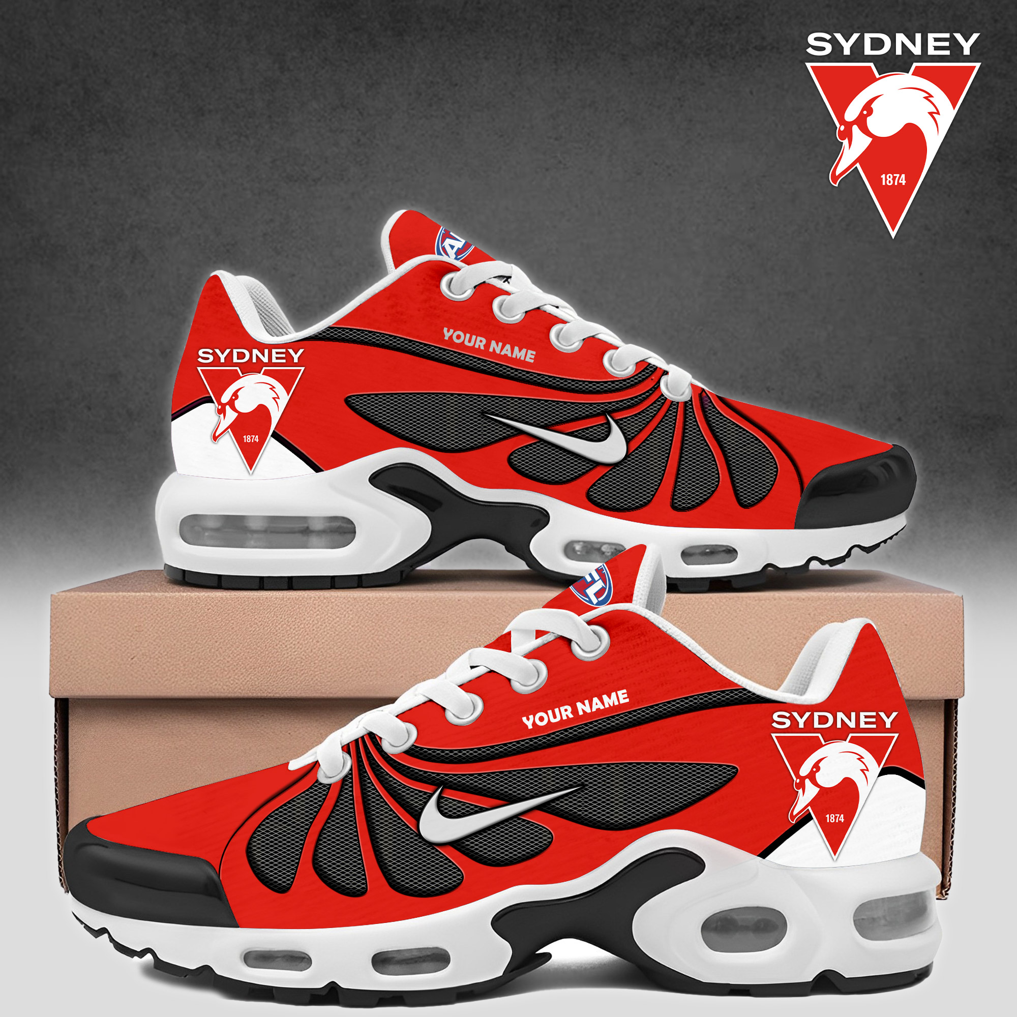 Sydney Swans Football Club Shoes - Famjoys Sydney Swans Football Club Shoes - Famjoys