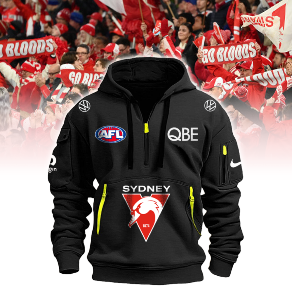 Sydney Swans New Zip Hoodie - Famjoys Sydney Swans New Zip Hoodie - Famjoys