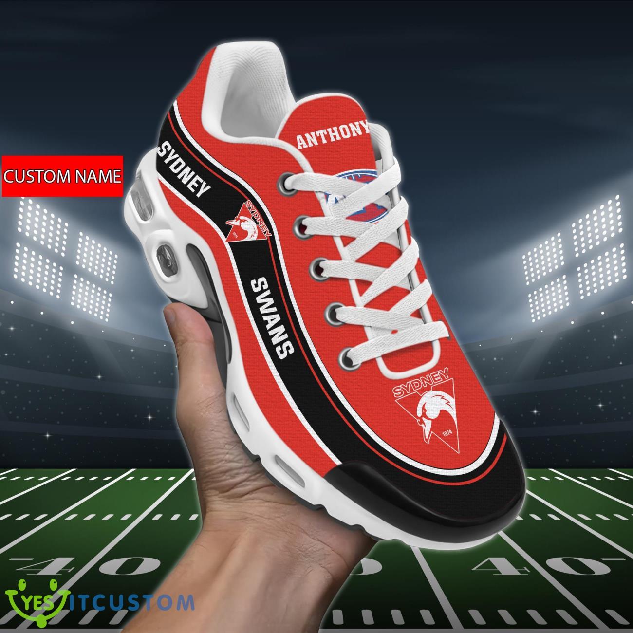 Sydney Swans Personalized Name Air Cushion Sports Shoes Sneaker KLTNS220455 - Famjoys Sydney Swans Personalized Name Air Cushion Sports Shoes Sneaker KLTNS220455 - Famjoys