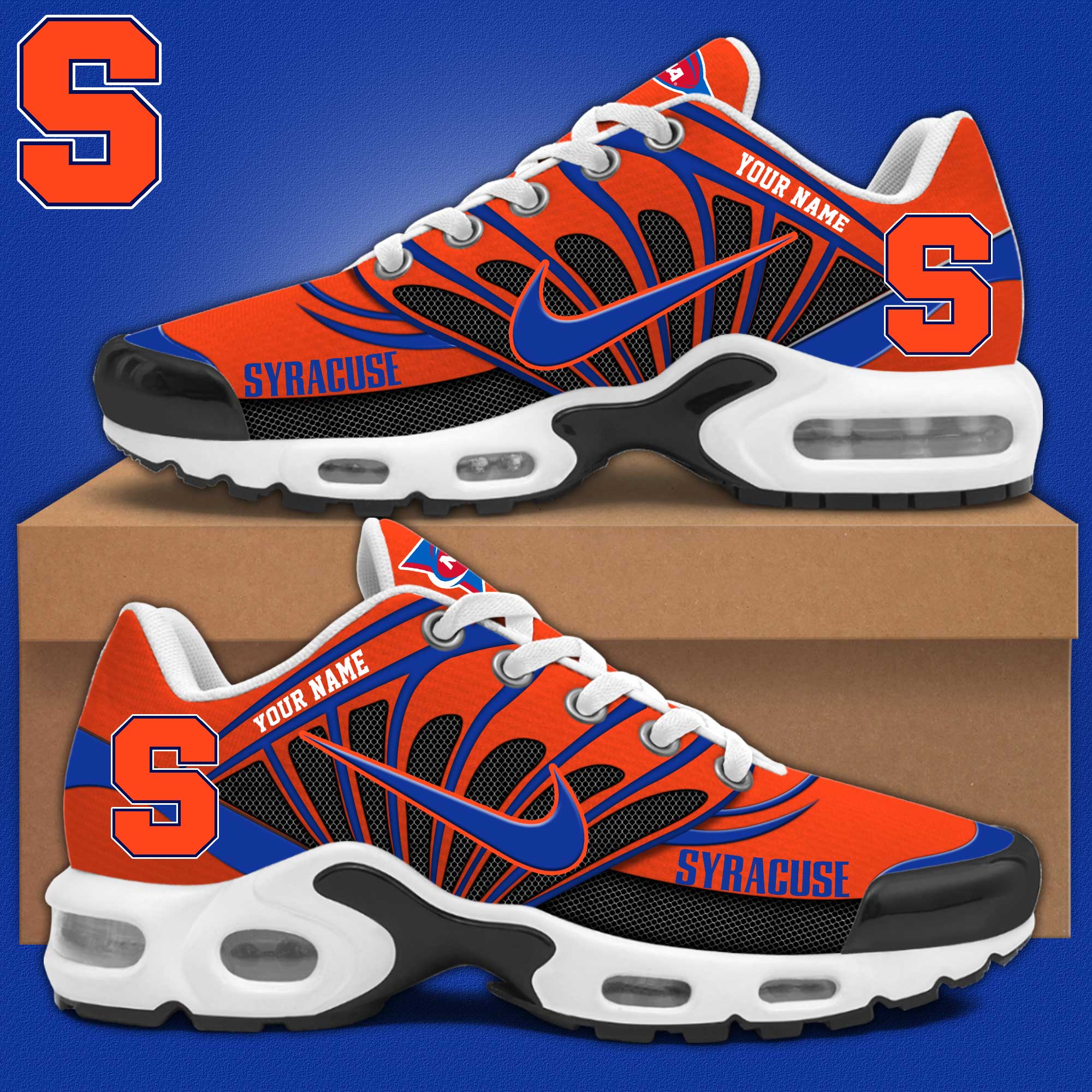 Syracuse Football Personalized Air Max Plus Sneakers - Famjoys Syracuse Football Personalized Air Max Plus Sneakers - Famjoys