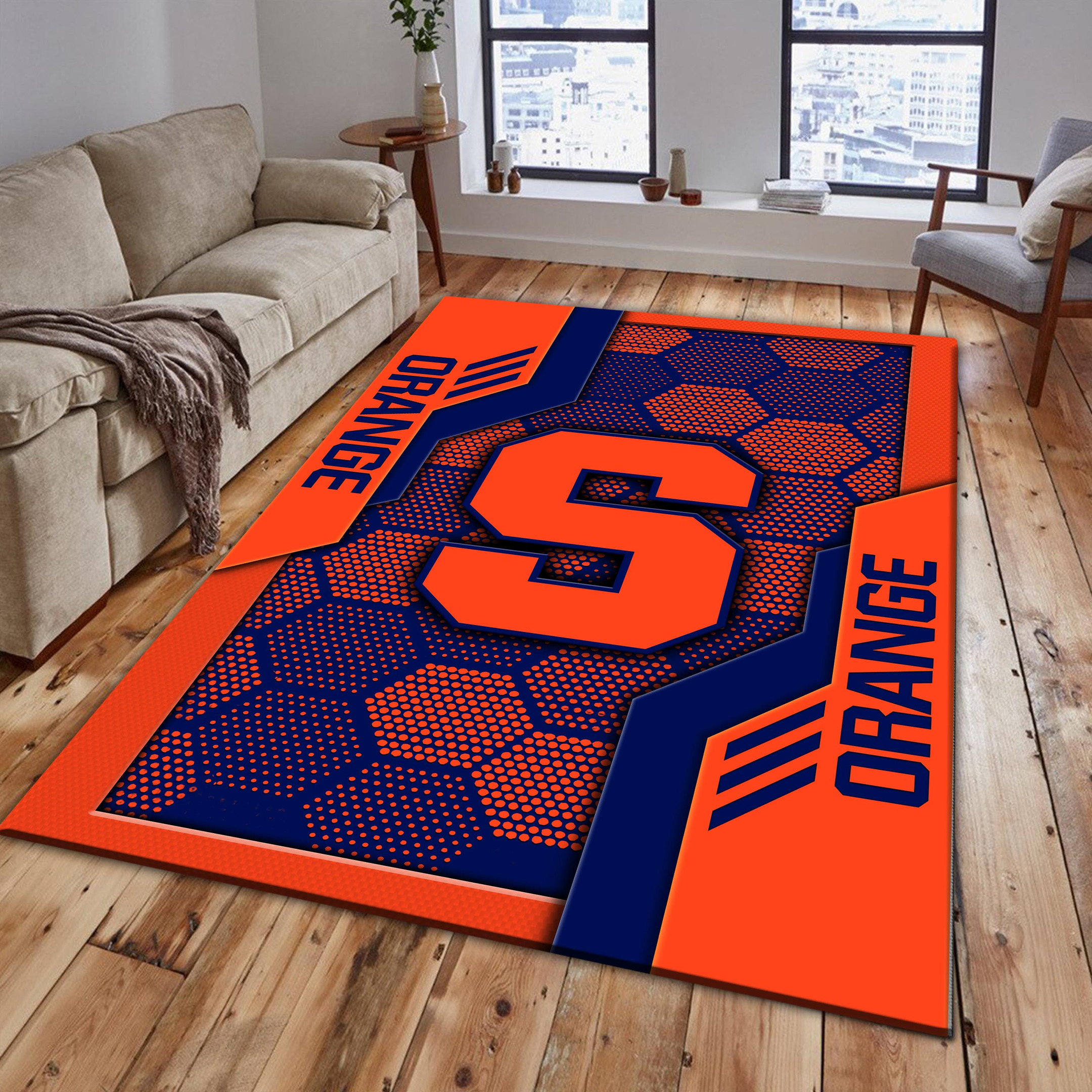 Syracuse Orange Area Rugs 3817 - Famjoys Syracuse Orange Area Rugs 3817 - Famjoys
