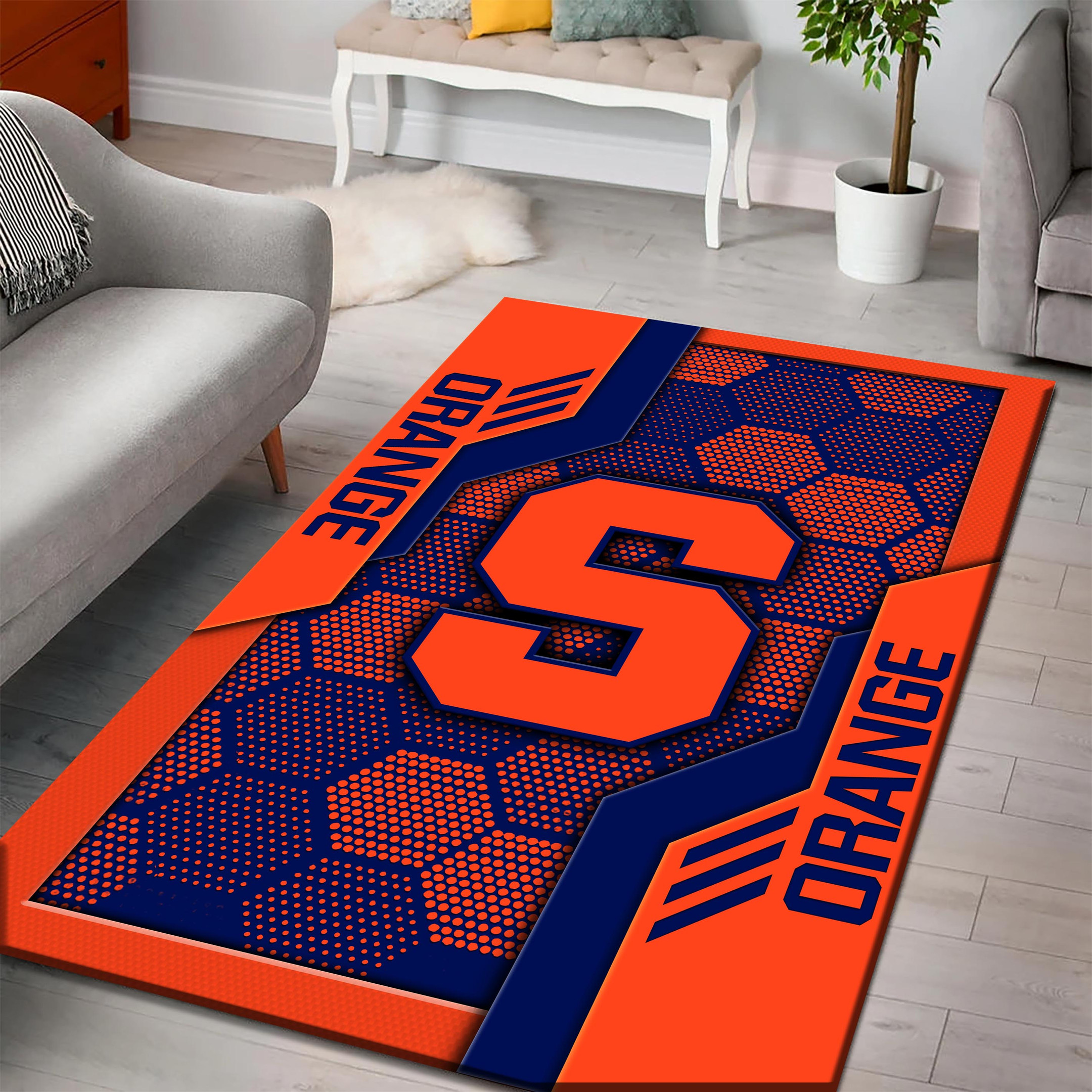 Syracuse Orange Area Rugs 3817 - Famjoys Syracuse Orange Area Rugs 3817 - Famjoys