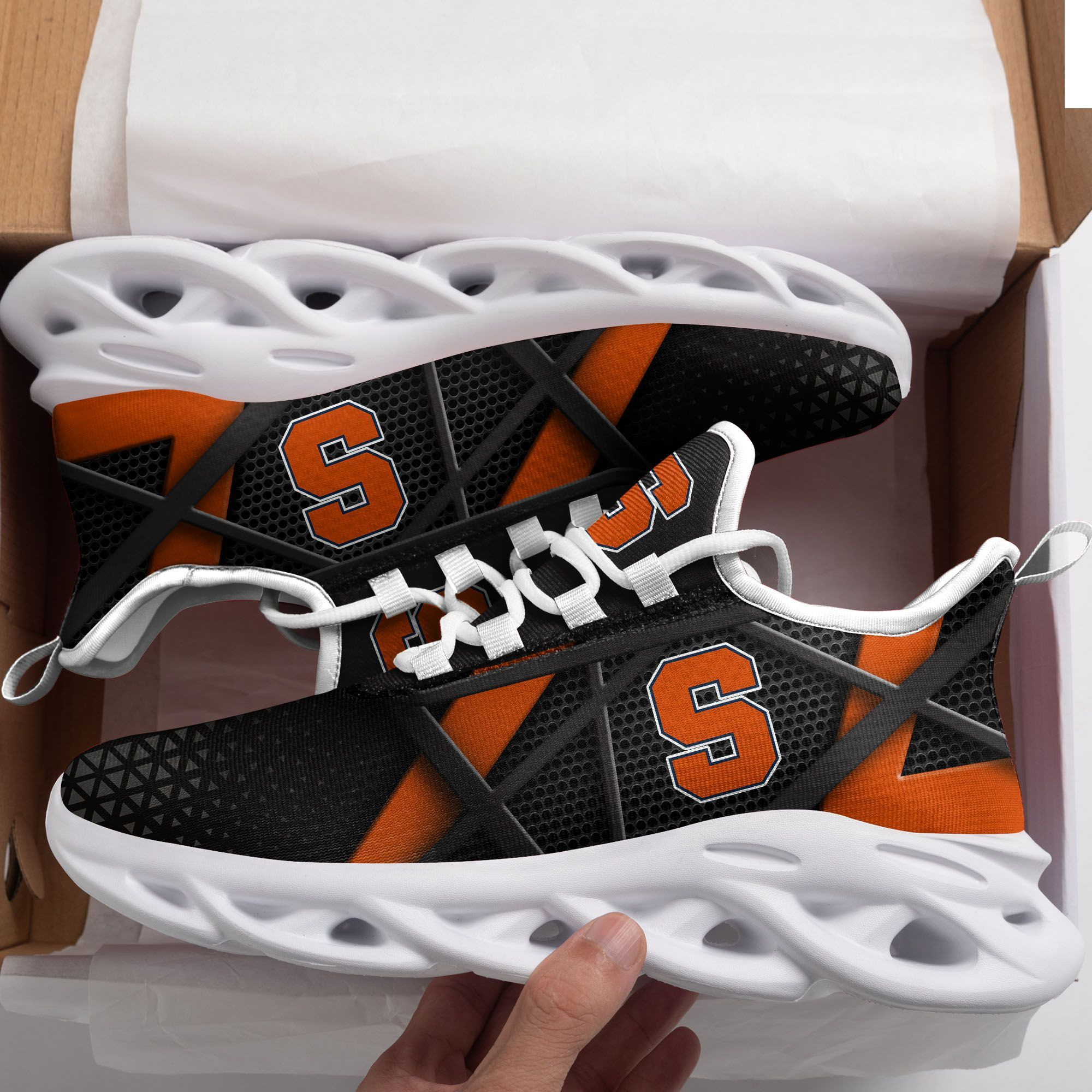 Syracuse Orange Max Soul Sneakers Shoes - Famjoys Syracuse Orange Max Soul Sneakers Shoes - Famjoys