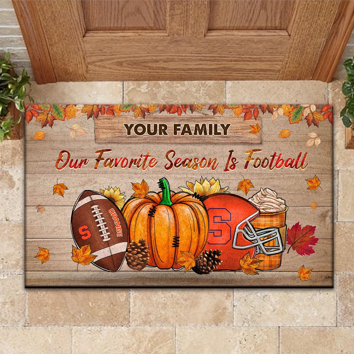 Syracuse Orange Our Favorite Season is Football Doormat - Famjoys Syracuse Orange Our Favorite Season is Football Doormat - Famjoys