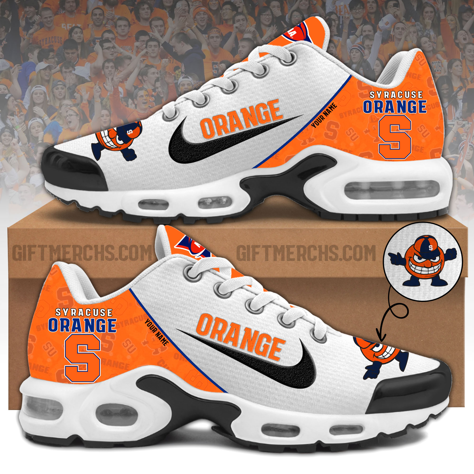 Syracuse Orange Personalized Shoes - Famjoys Syracuse Orange Personalized Shoes - Famjoys