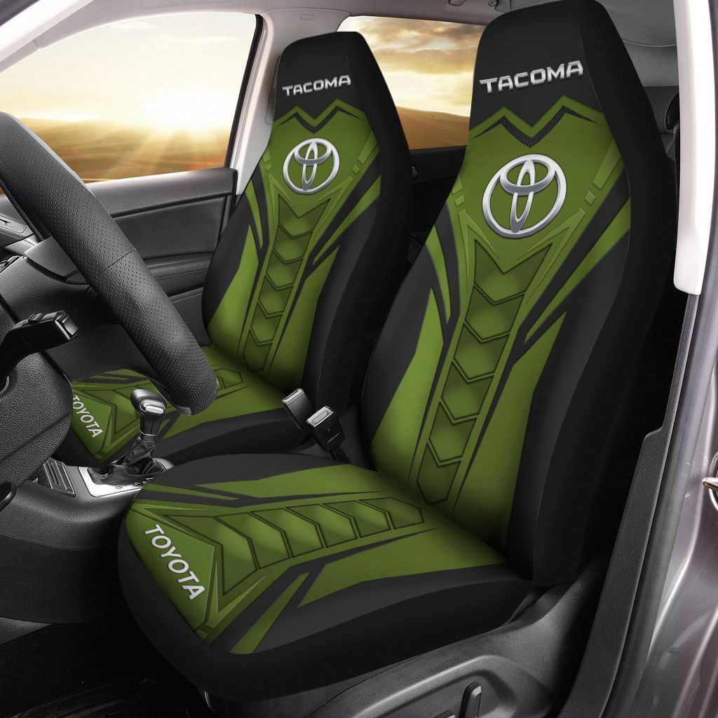 Tacoma  Car Seat Cover (Set of 2) Ver 1 (Green)