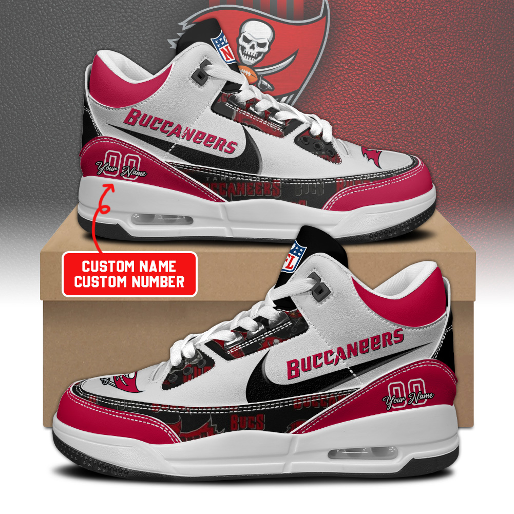 Tampa Bay Buccaneer Personalized Shoes - Famjoys Tampa Bay Buccaneer Personalized Shoes - Famjoys