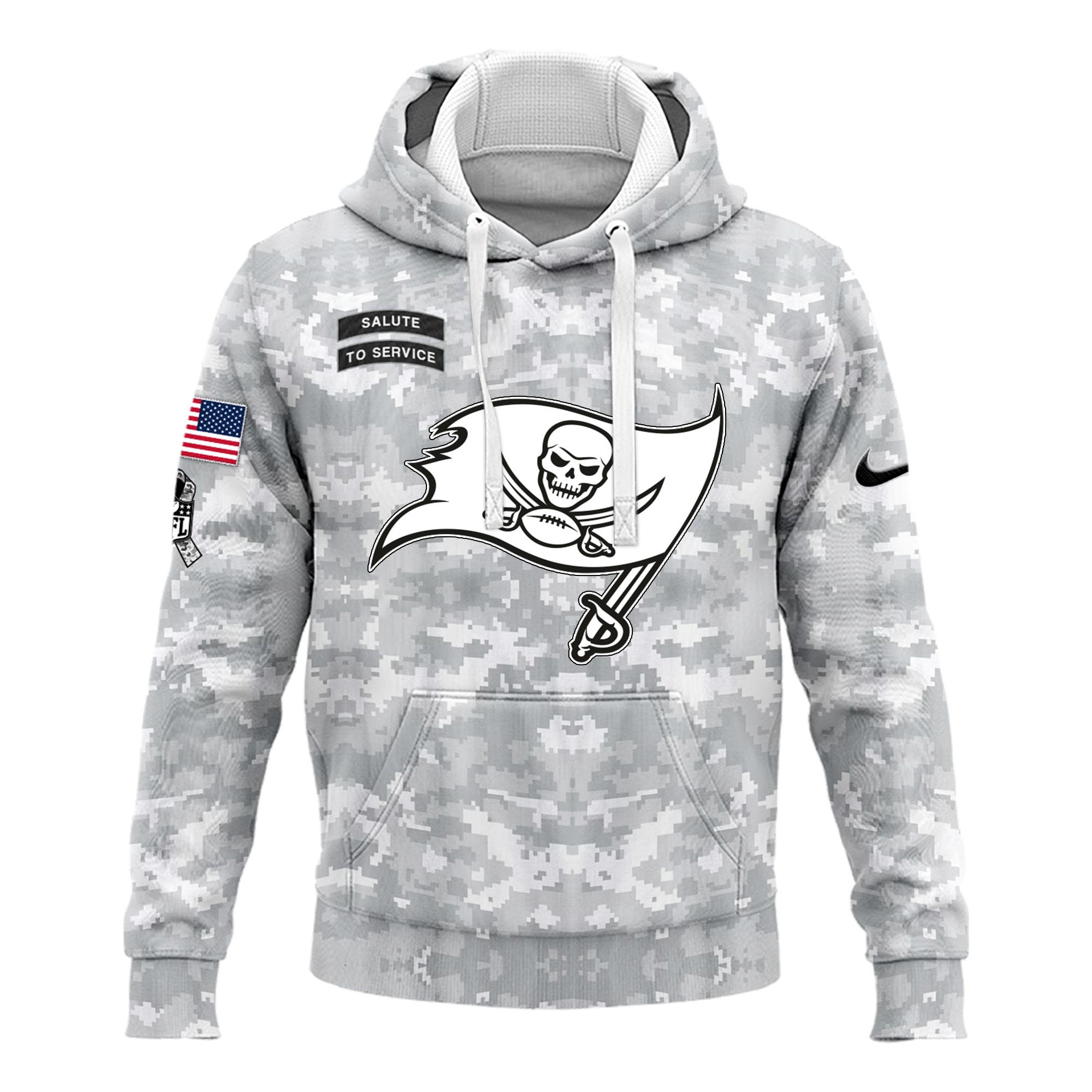 Tampa Bay Buccaneers Arctic Camo Salute to Service Club Hoodie 2024 - Famjoys Tampa Bay Buccaneers Arctic Camo Salute to Service Club Hoodie 2024 - Famjoys
