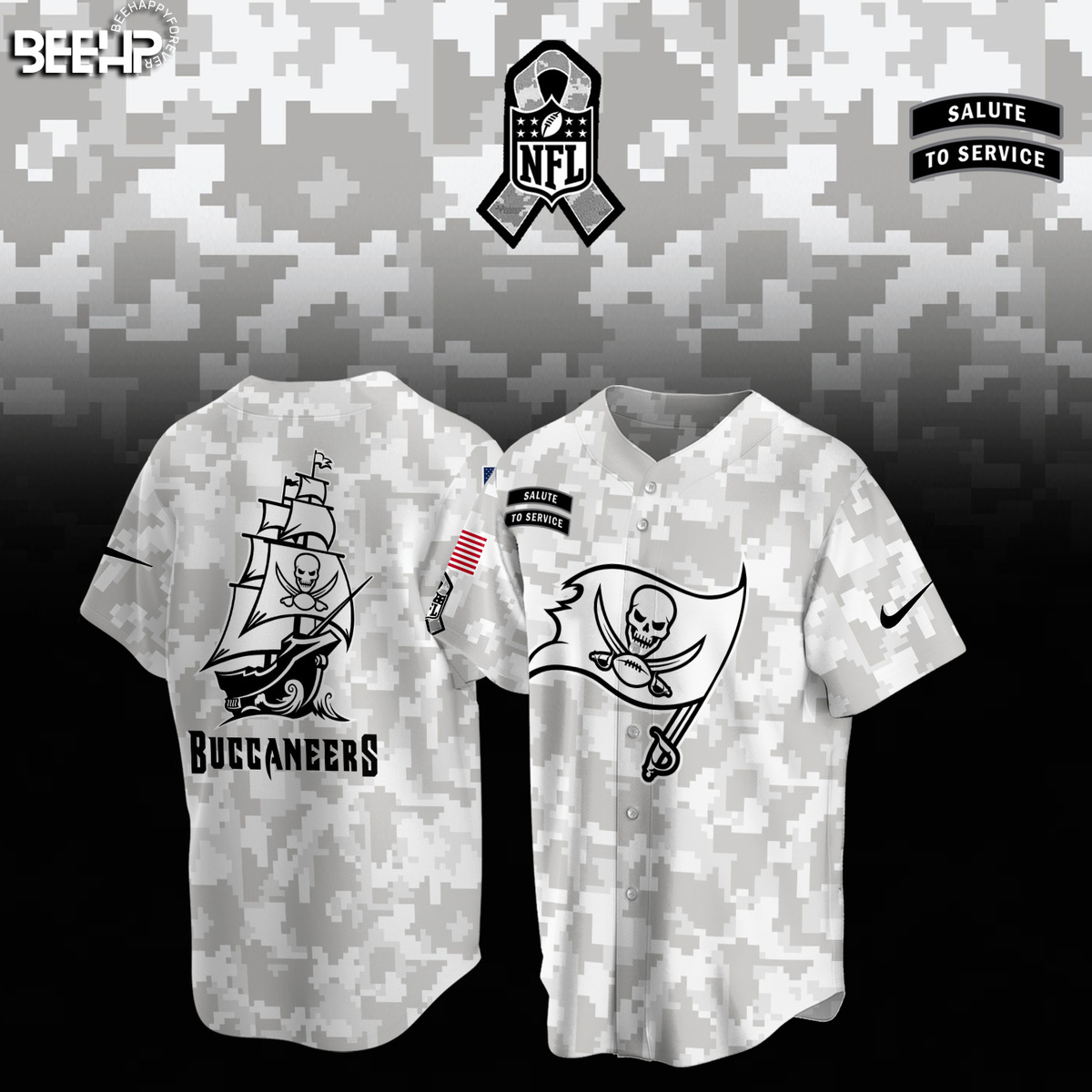 Tampa Bay Buccaneers Camo Salute to Service Combo - Famjoys Tampa Bay Buccaneers Camo Salute to Service Combo - Famjoys